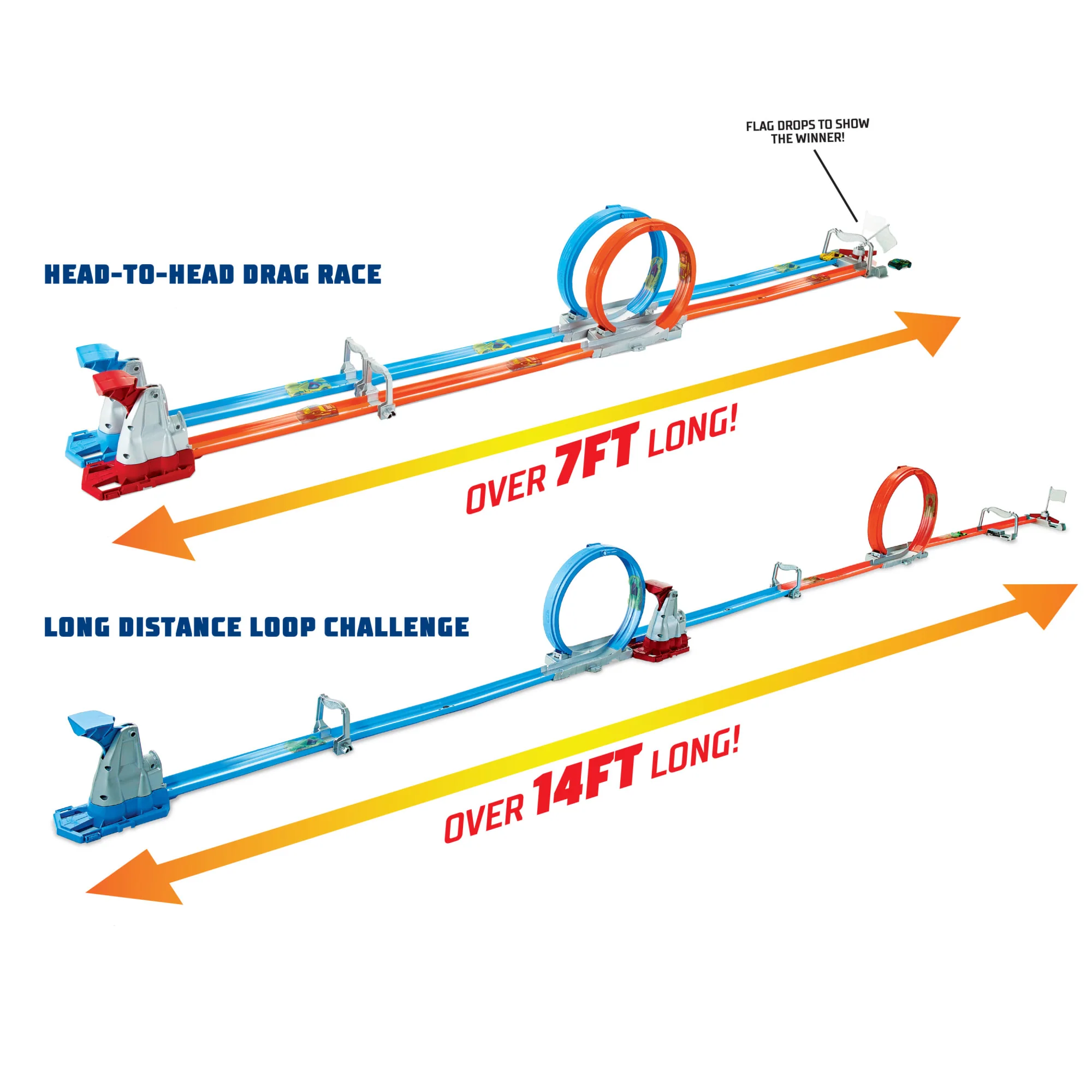 Hot Wheels Double Loop Dash, Track Set - Image 4