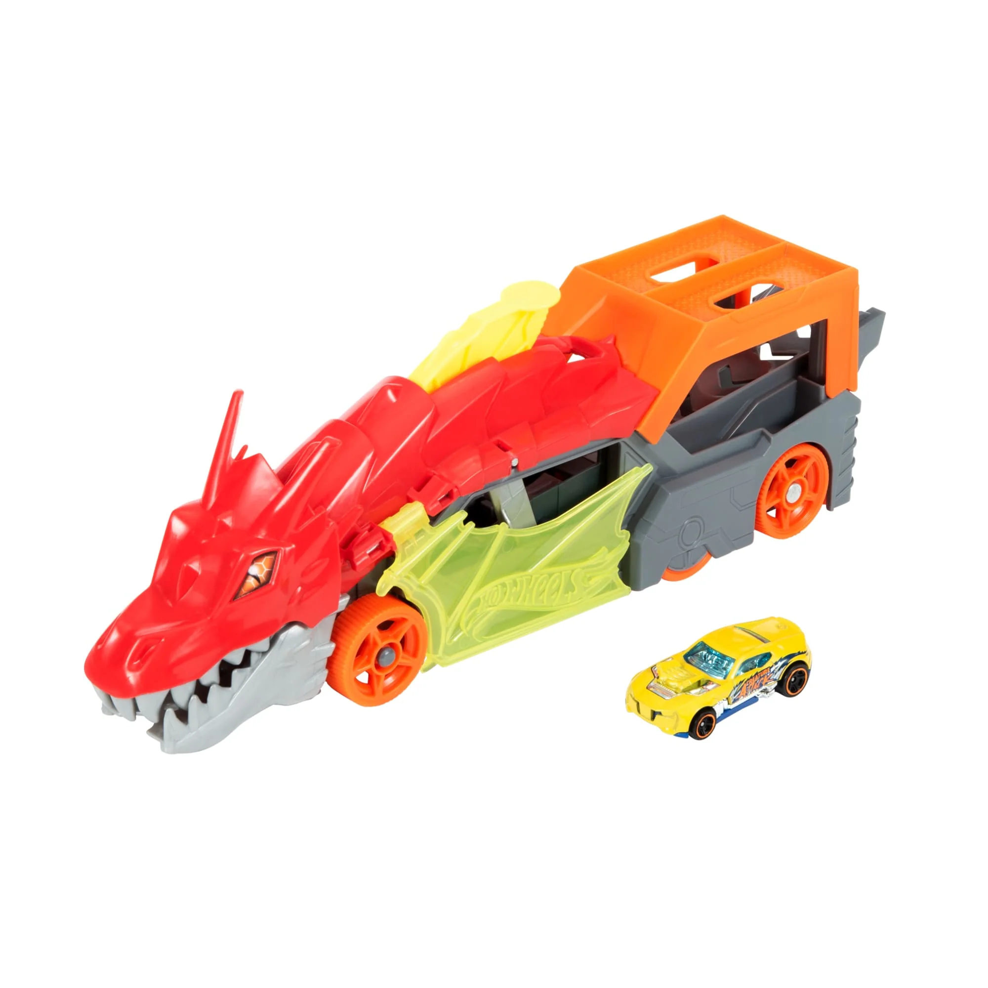 Hot Wheels City Dragon Launch Transporter, Spits Cars From Its Mouth, Gift For Kids 3 Years & Up - Image 6
