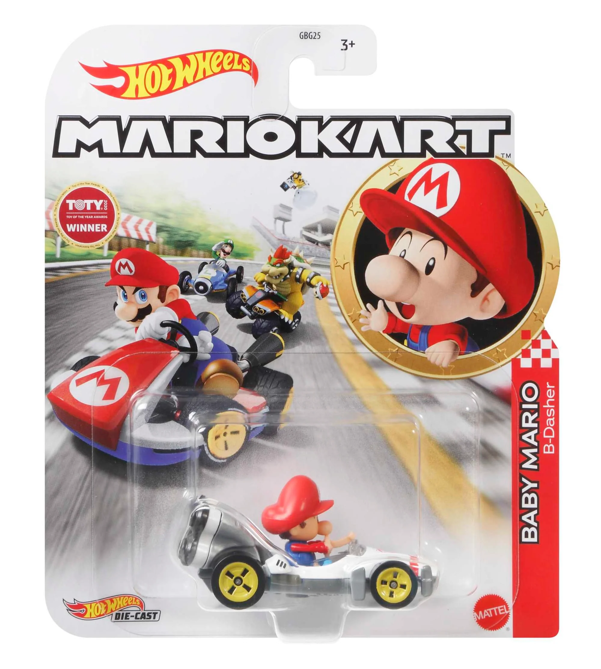 Hot Wheels Mario Kart Baby Mario, B-Dasher - Image 4