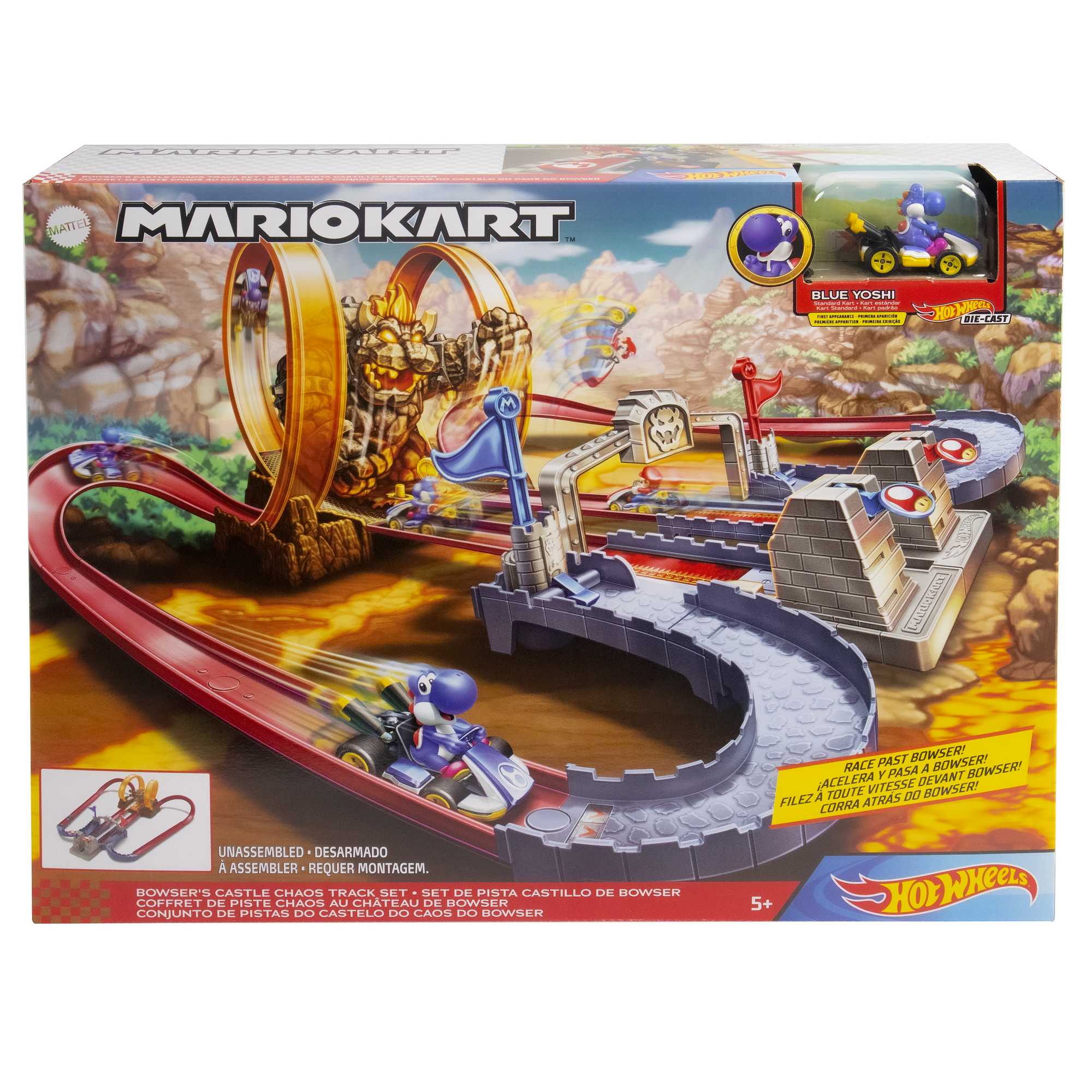 Hot Wheels Mario Kart Coffret Course Chaotique Au Château de Bowser - Image 6