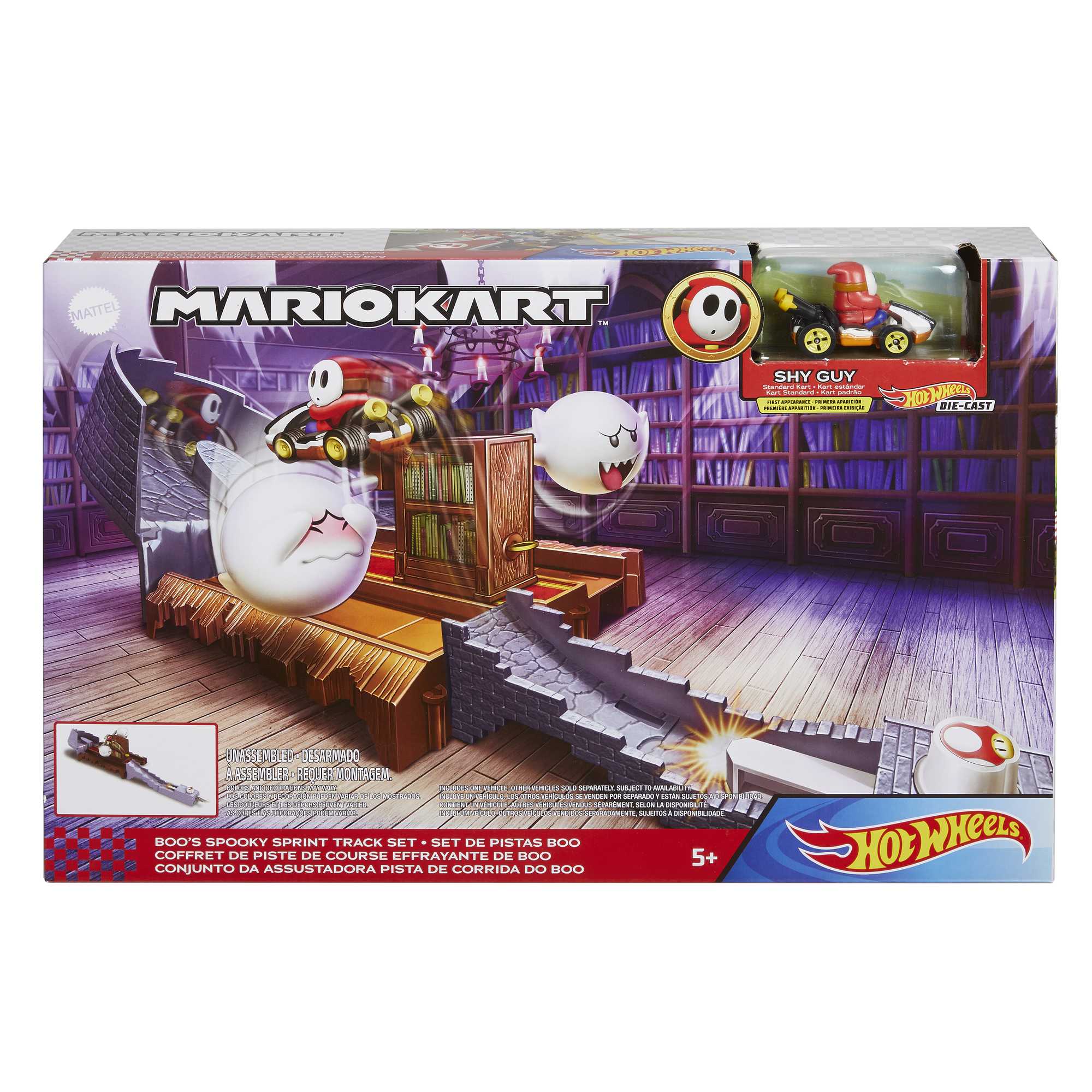 Hot Wheels Mario Kart Pista de Brinquedo Boo - Image 6