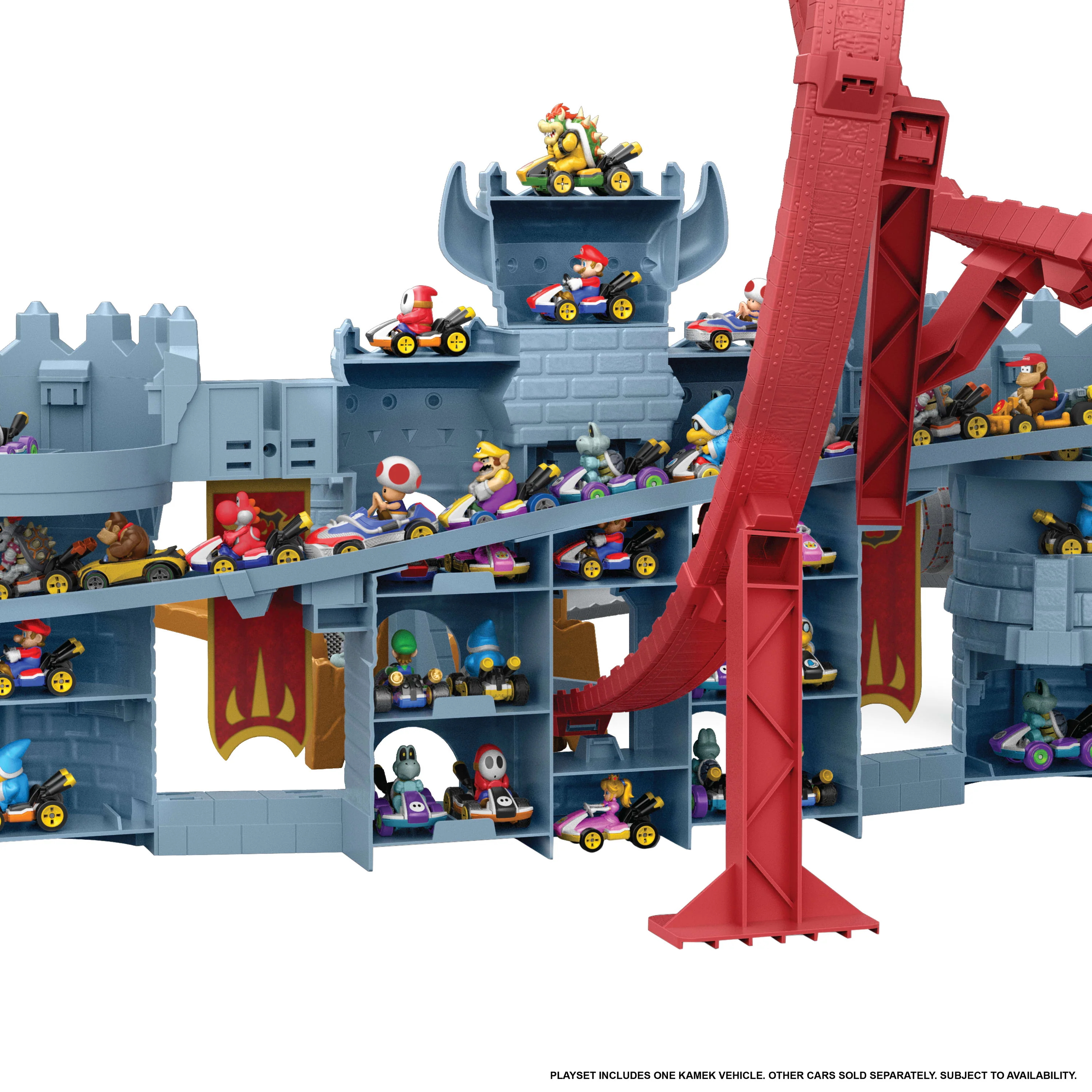 Hot Wheels Mario Kart Pista de Brinquedo Castelo Bowser - Image 3
