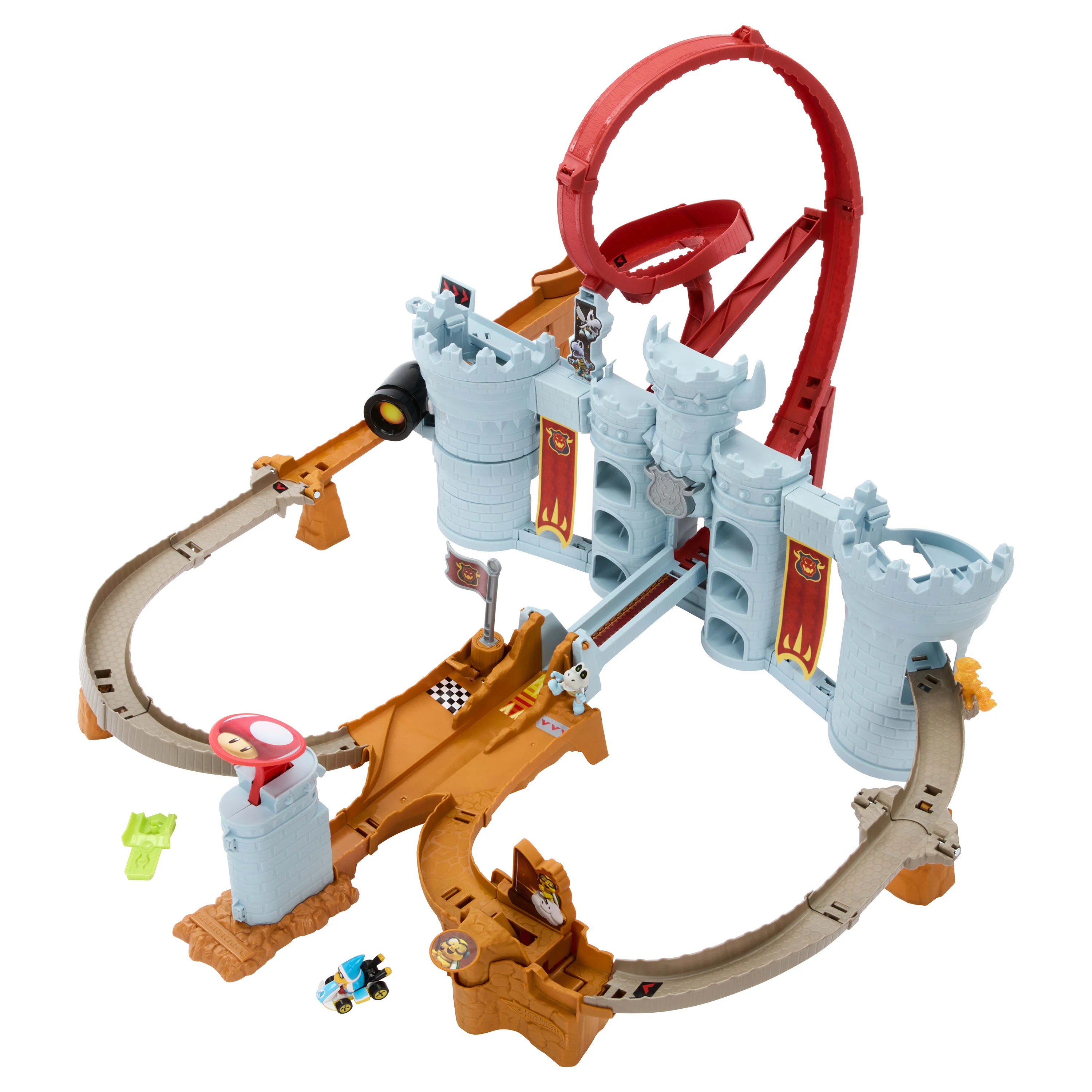 Hot Wheels Mario Kart Pista de Brinquedo Castelo Bowser - Image 4
