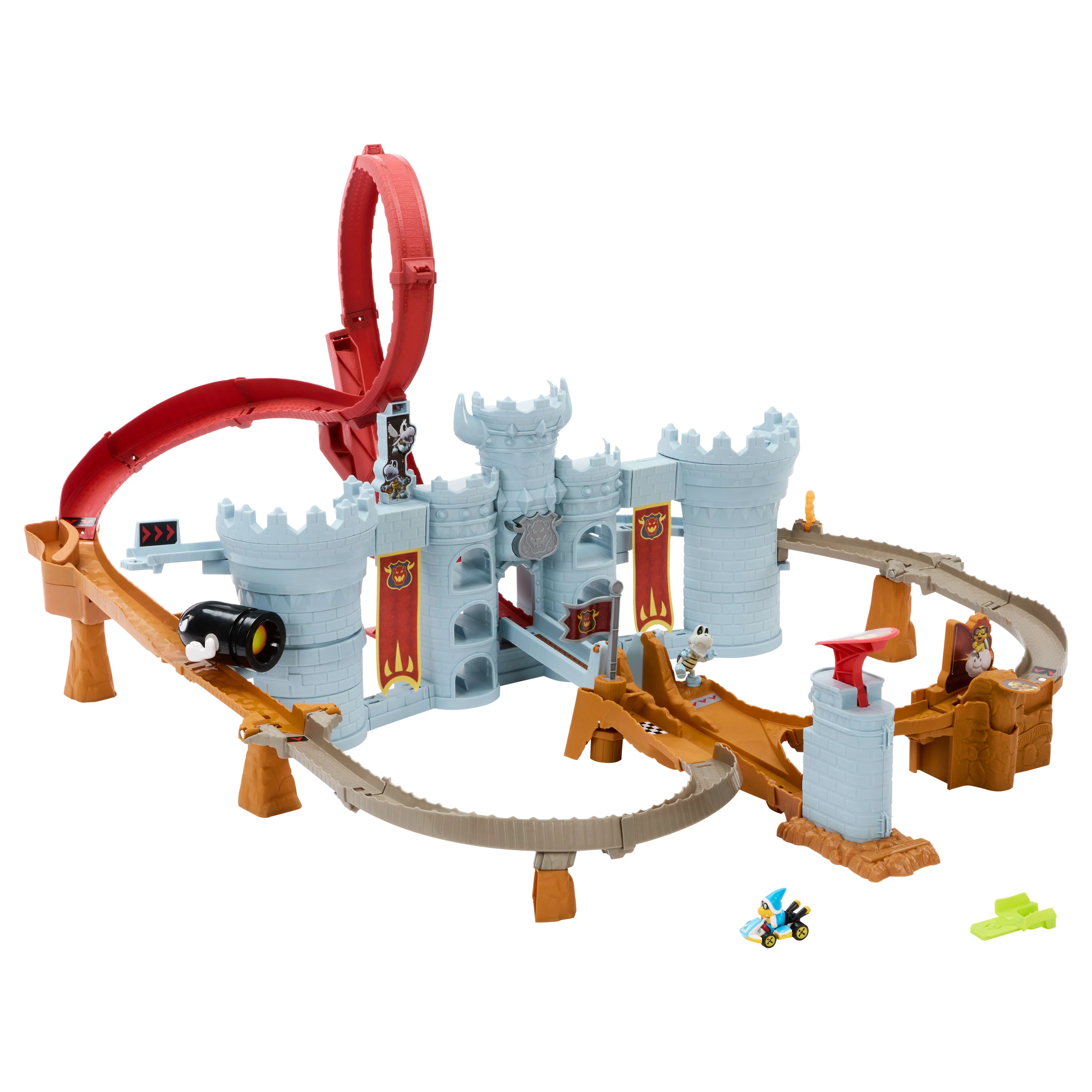 Hot Wheels Mario Kart Pista de Brinquedo Castelo Bowser - Image 5
