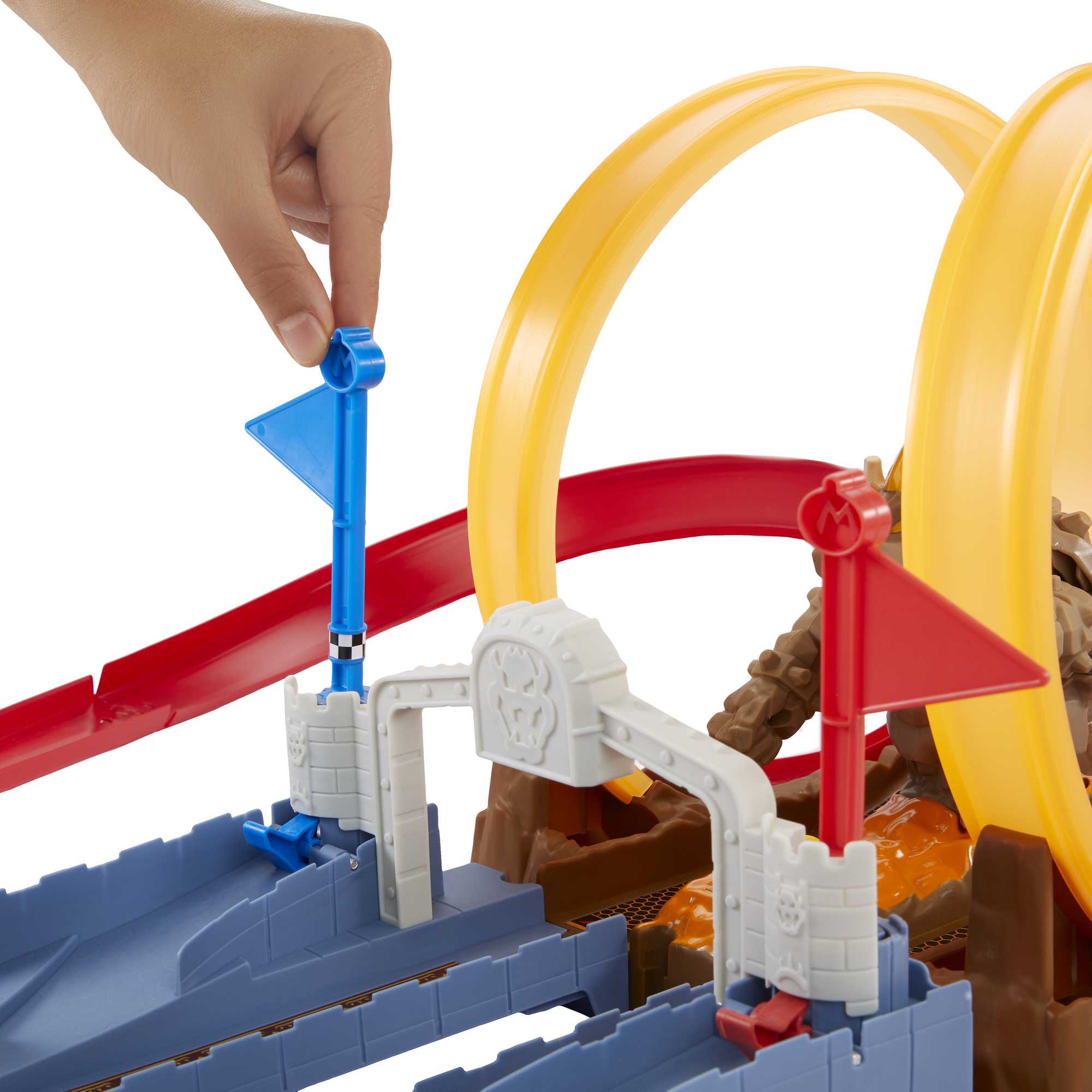 Hot Wheels Mario Kart Pista de Brinquedo Castelo Do Caos De Bowser - Image 3