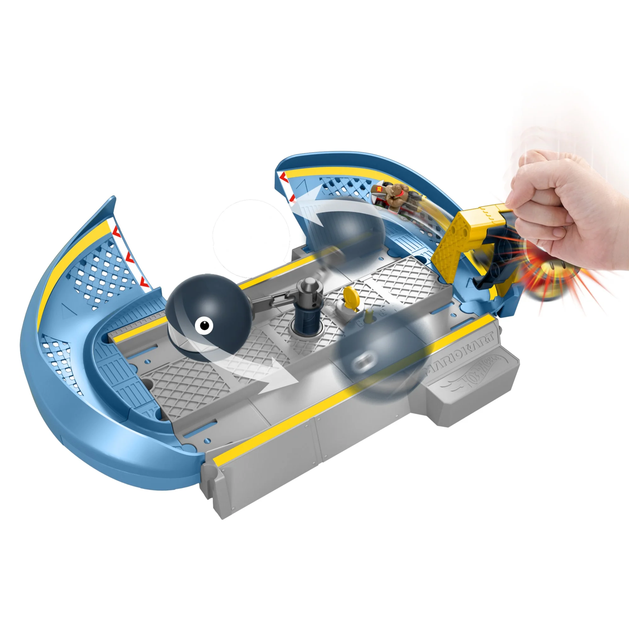 Hot Wheels Mario Kart Pista de Brinquedo Chain Chomp - Image 5