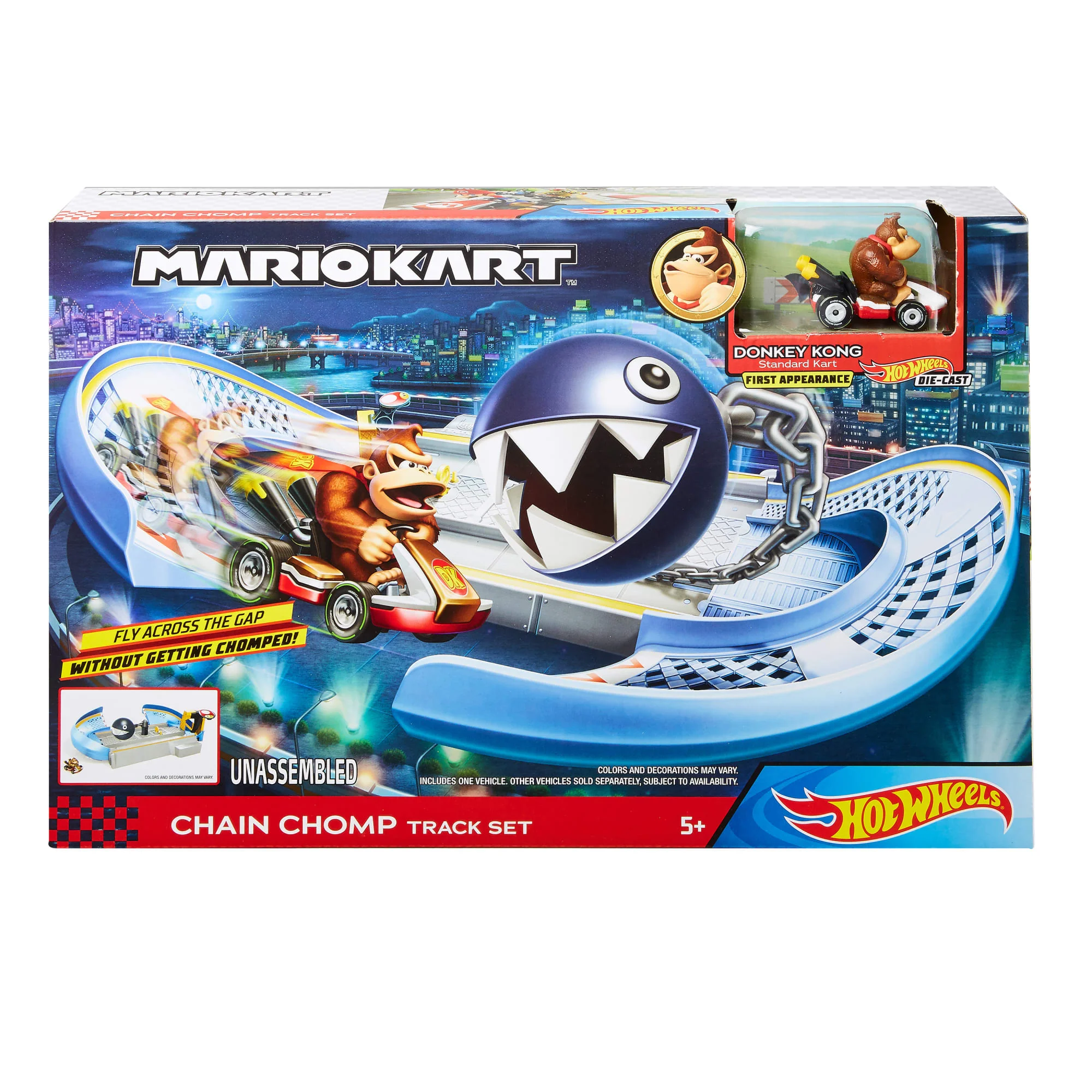 Hot Wheels Mario Kart Pista de Brinquedo Chain Chomp - Image 6