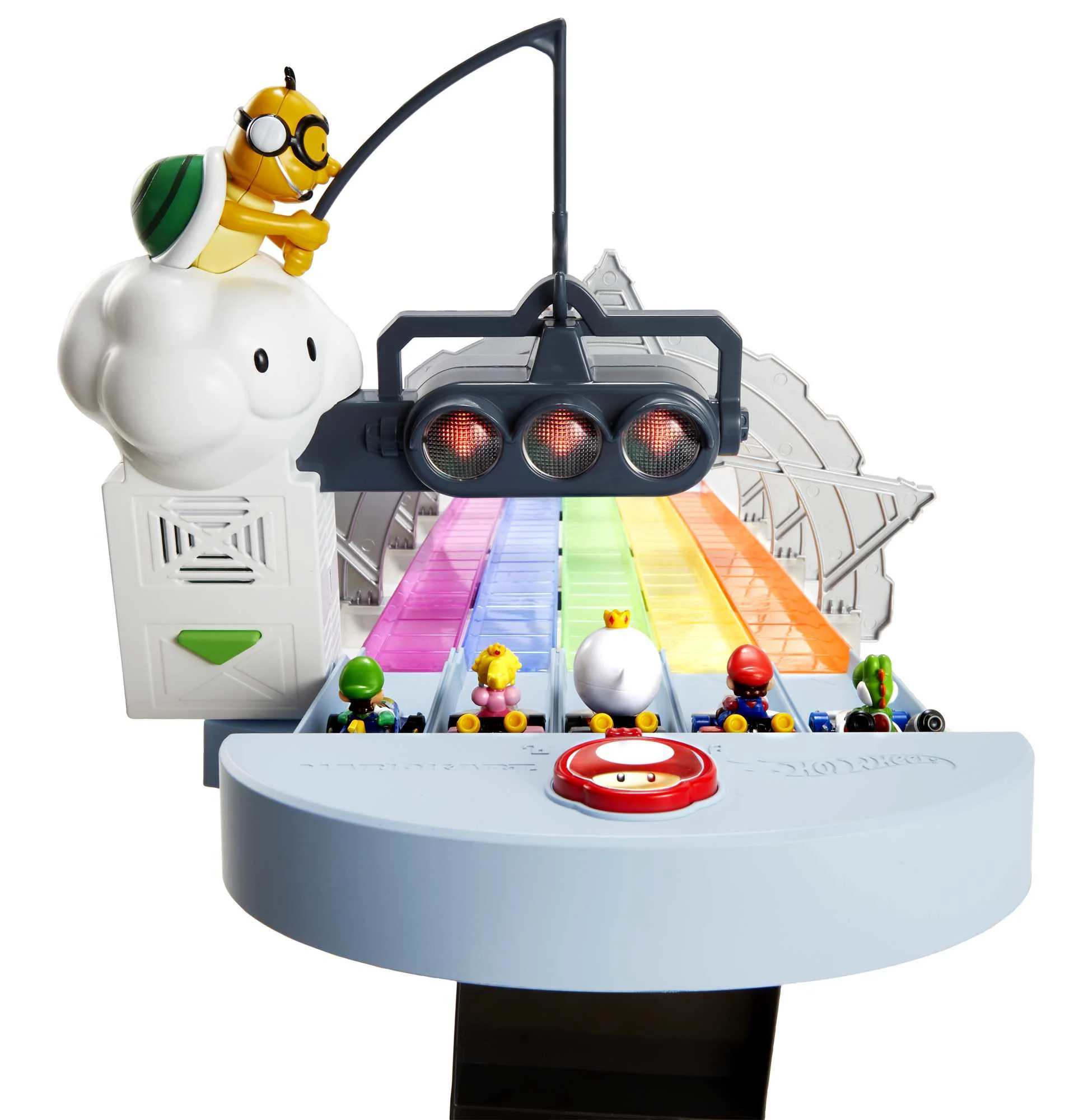 Hot Wheels Mario Kart Pista de Brinquedo Rainbow Road - Image 4