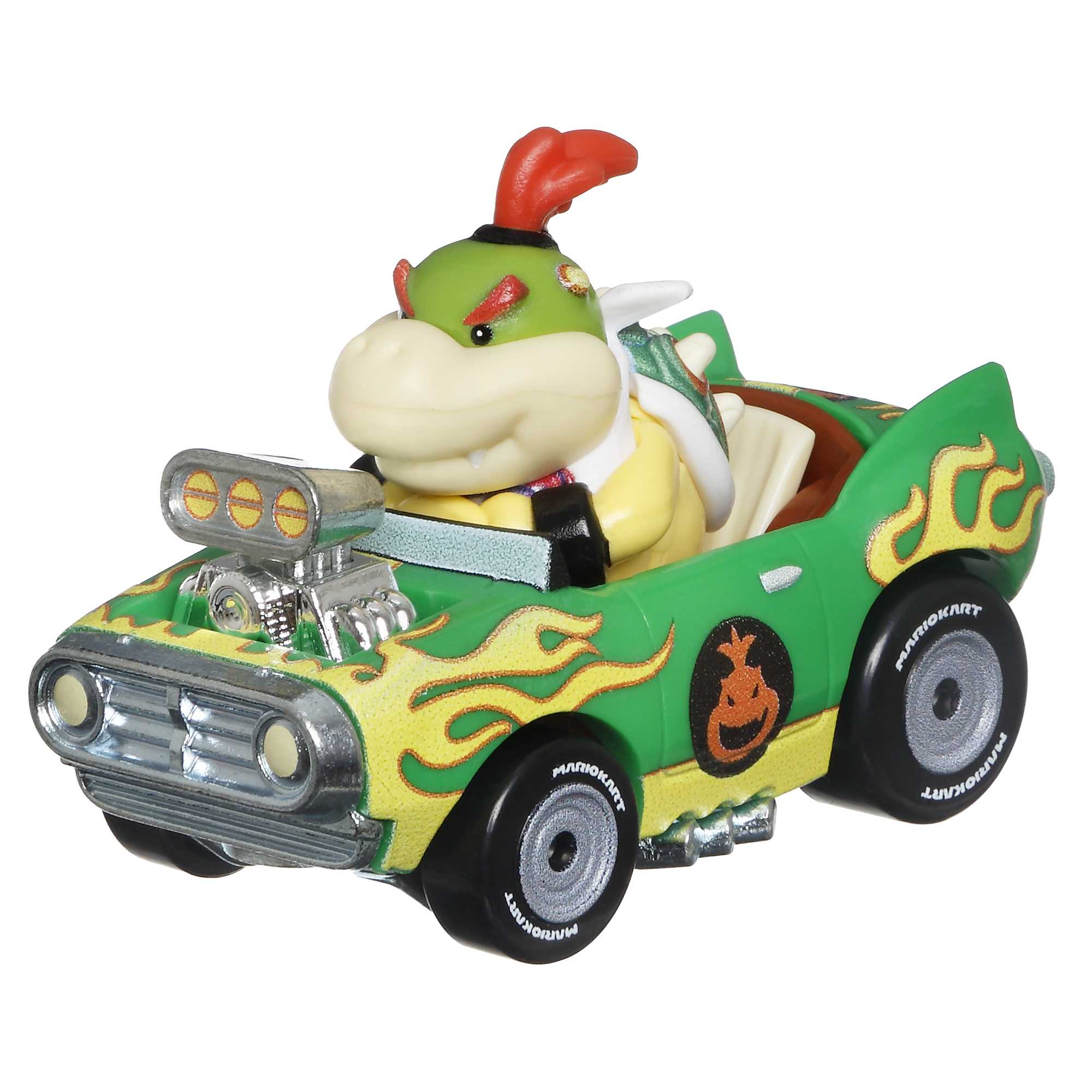 Hot Wheels Mario Kart Vehículo de Juguete Bowser Jr Flame Flyer