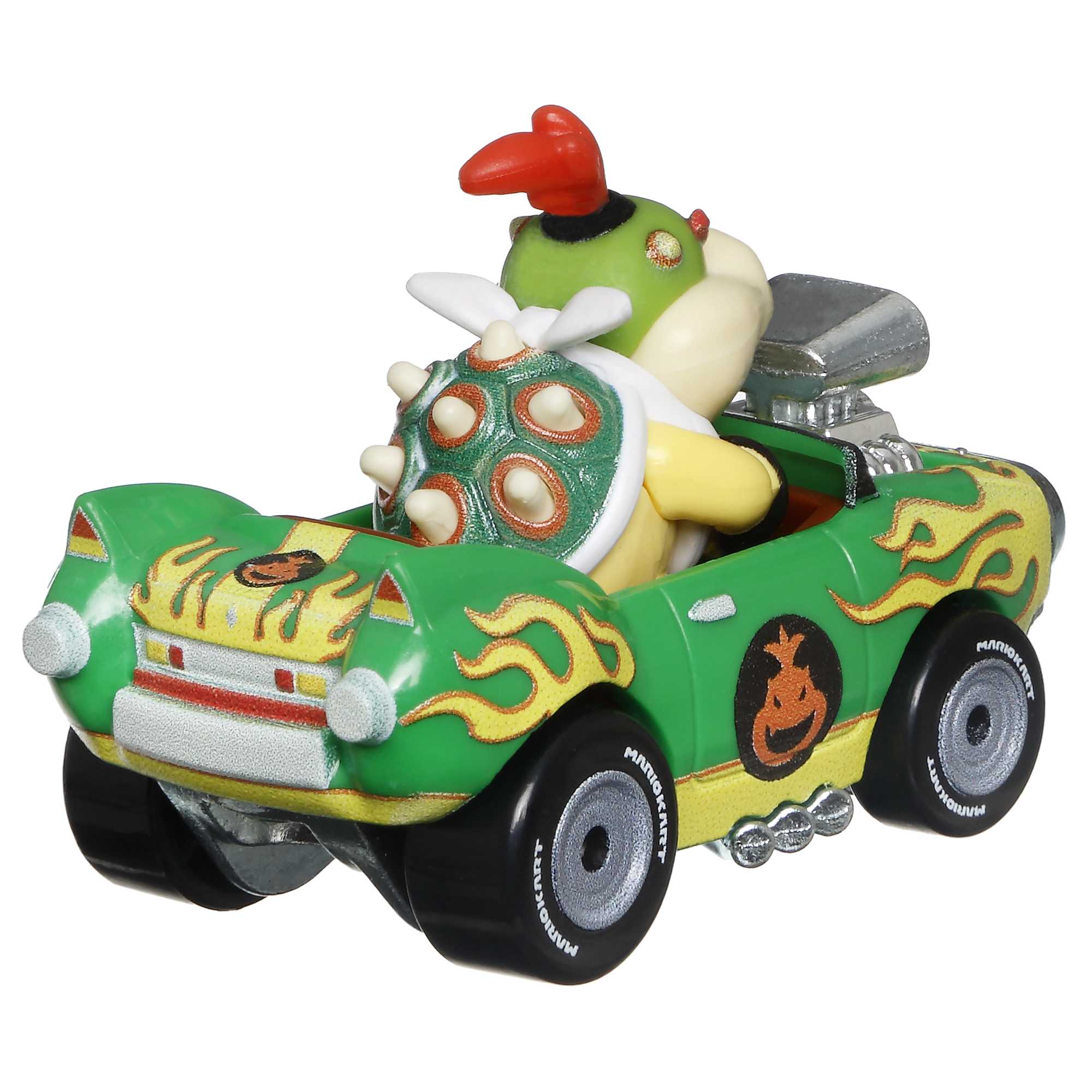 Hot Wheels Mario Kart Vehículo de Juguete Bowser Jr Flame Flyer - Image 4