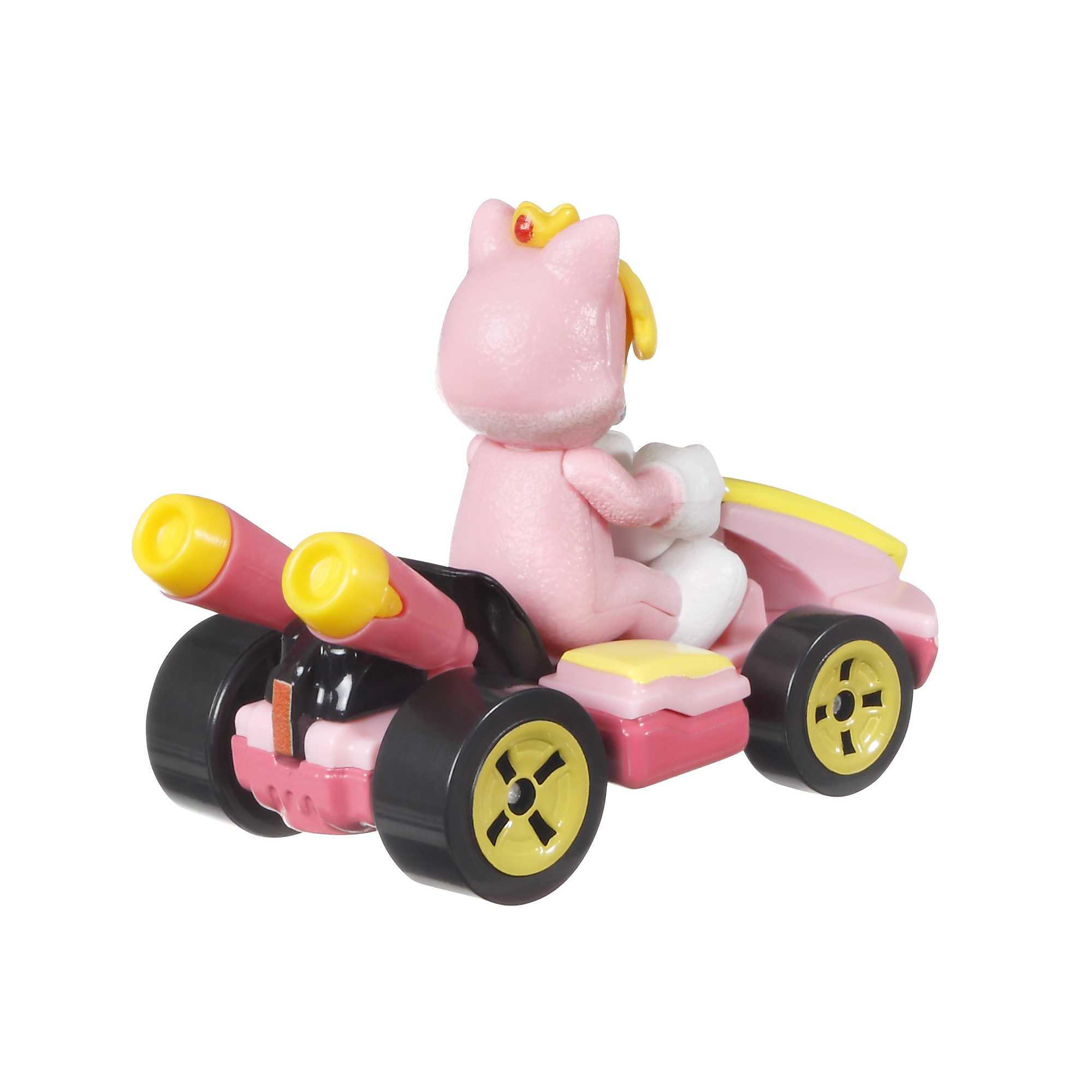 Hot Wheels Mario Kart Vehículo de Juguete Cat Peach Standard Kart - Image 3
