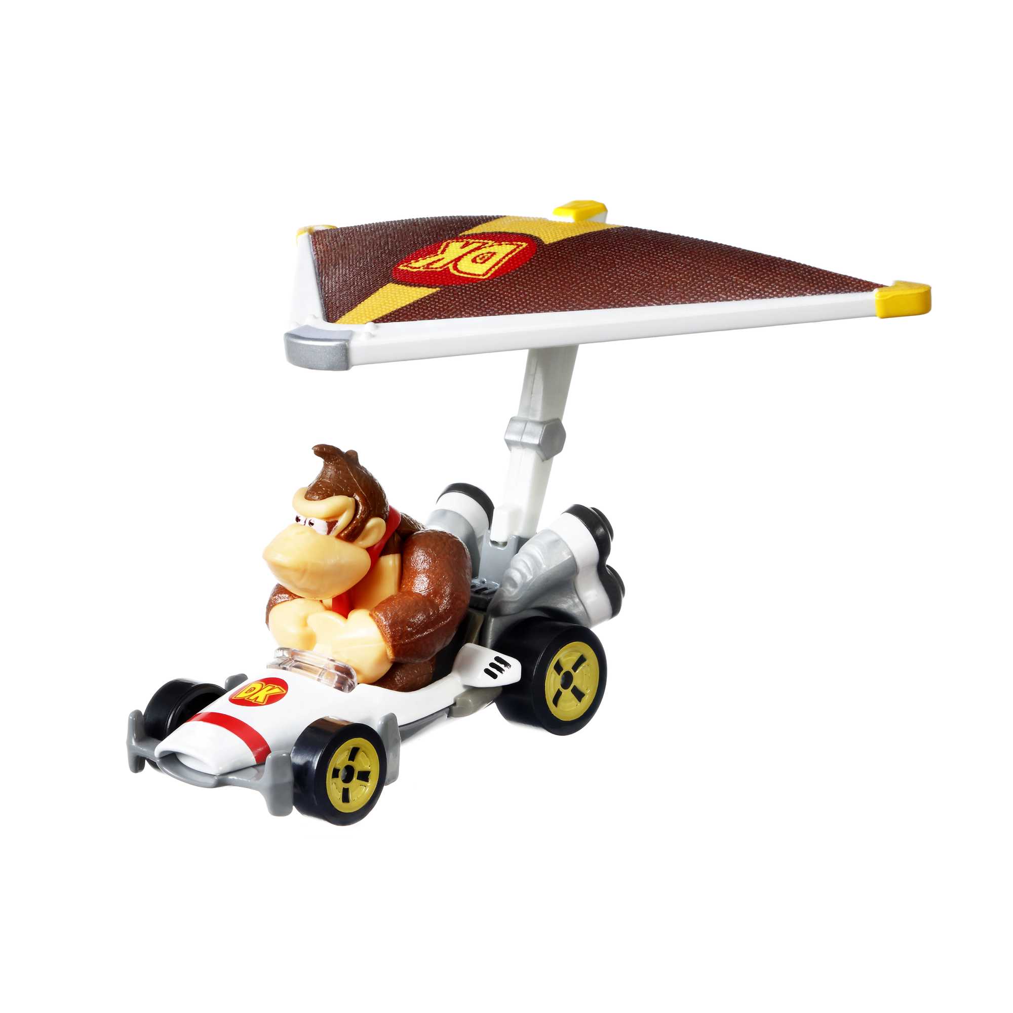 Hot Wheels Mario Kart Vehículo de Juguete Donkey Kong B-Dasher con Super Glider - Image 4