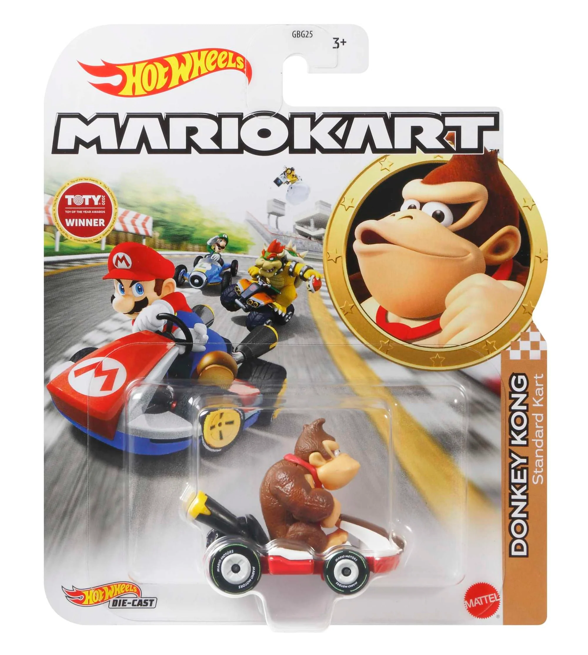 Hot Wheels Mario Kart Vehículo de Juguete Donkey Kong Estándar Kart - Image 4