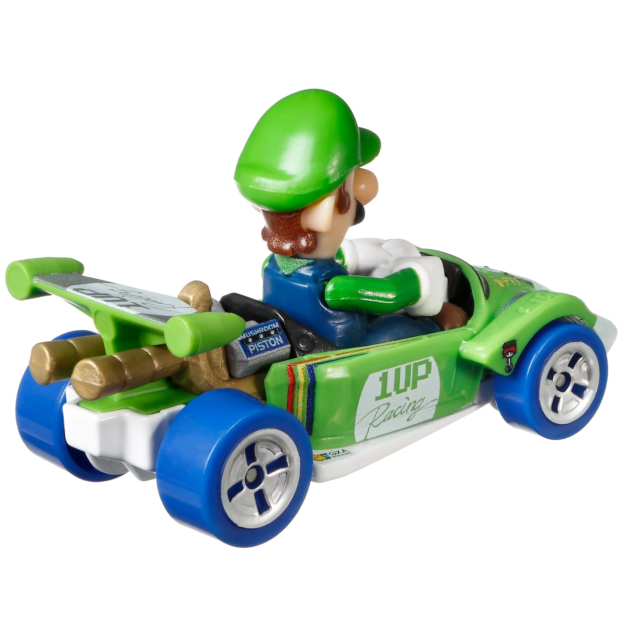Hot Wheels Mario Kart Vehículo de Juguete Luigi Circuito Especial - Image 3
