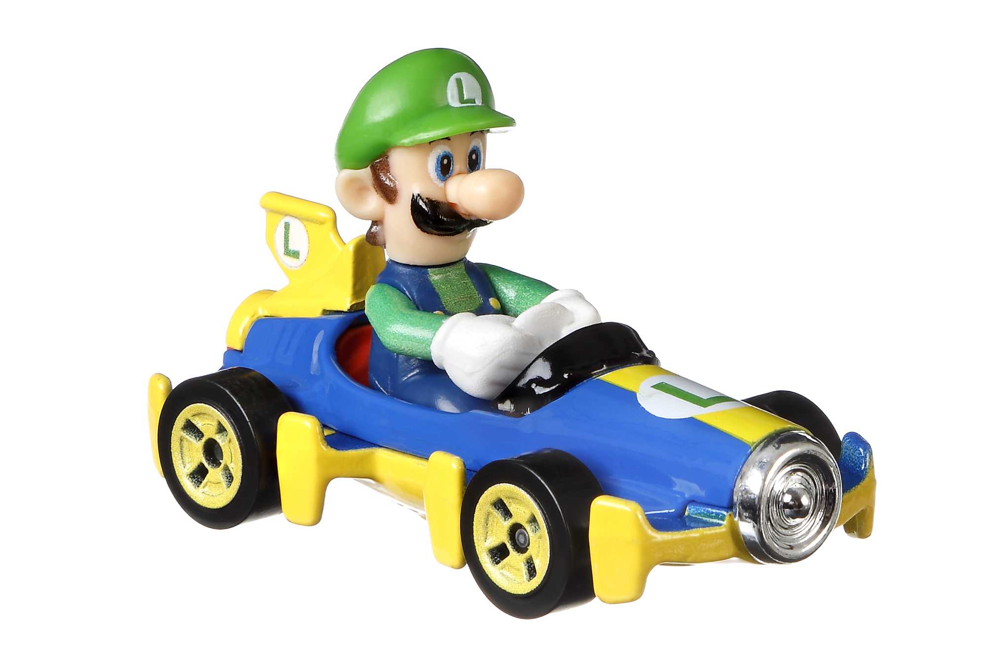 Hot Wheels Mario Kart Vehículo de Juguete Luigi Mach 8 - Image 3
