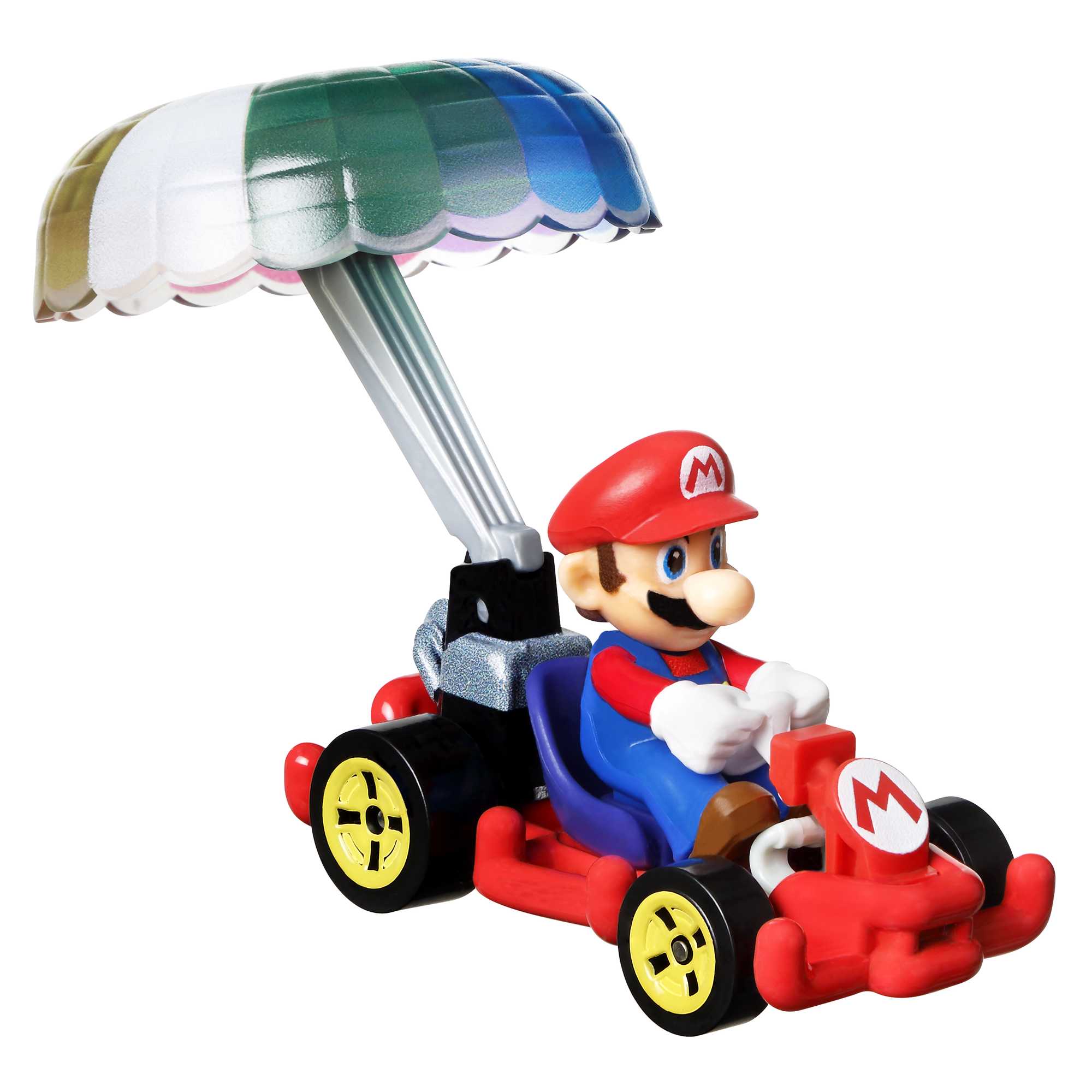 Hot Wheels Mario Kart Vehículo de Juguete Mario Pipe Frame con Paracaídas - Image 2