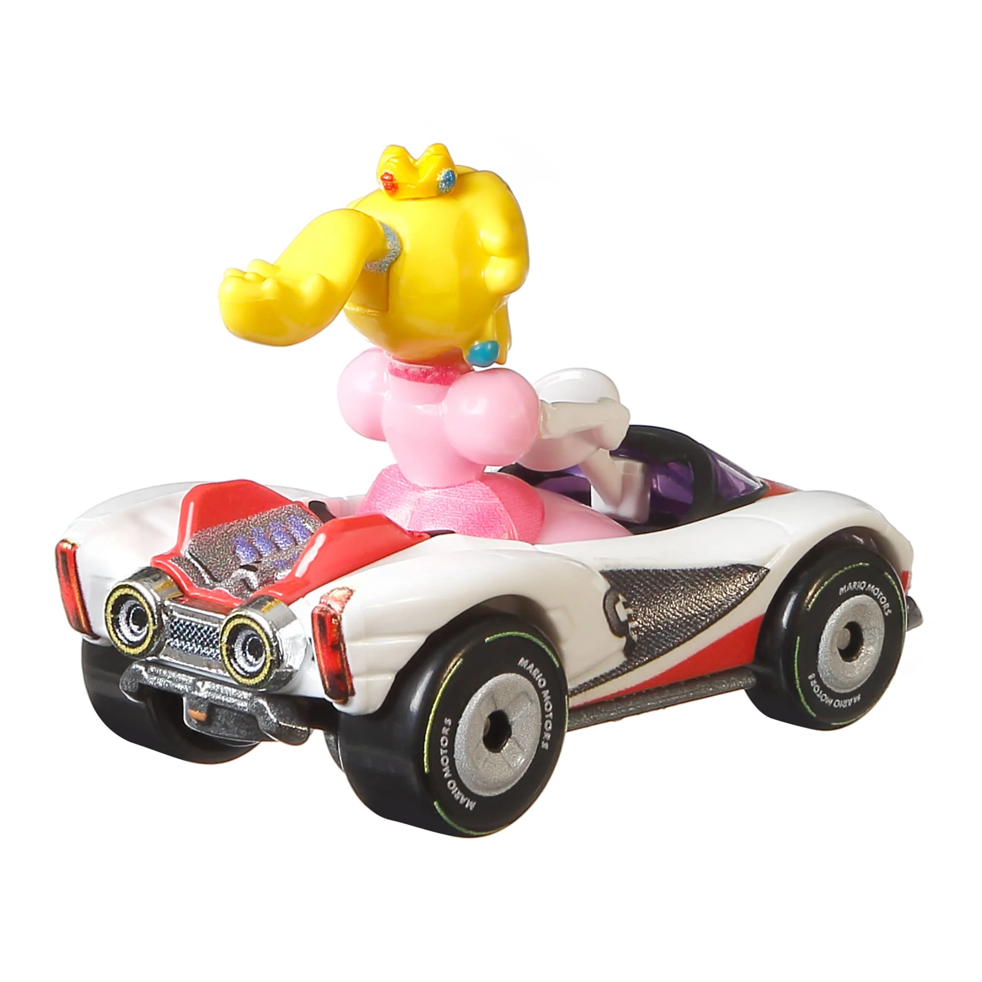 Hot Wheels Mario Kart Vehículo de Juguete Princesa Peach P-Wing - Image 3