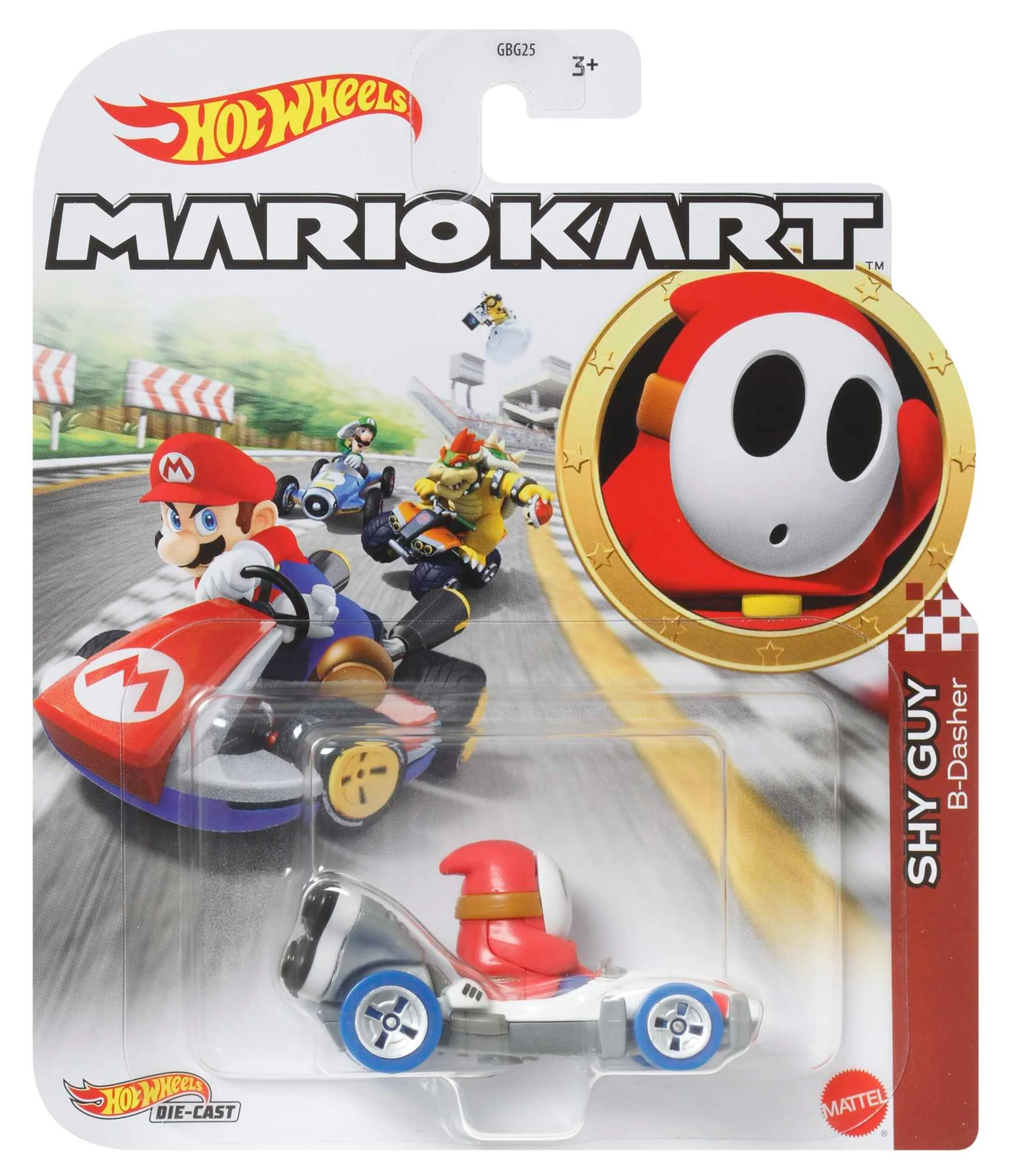 Hot Wheels Mario Kart Vehículo de Juguete Shy Guy B-Dasher - Image 5