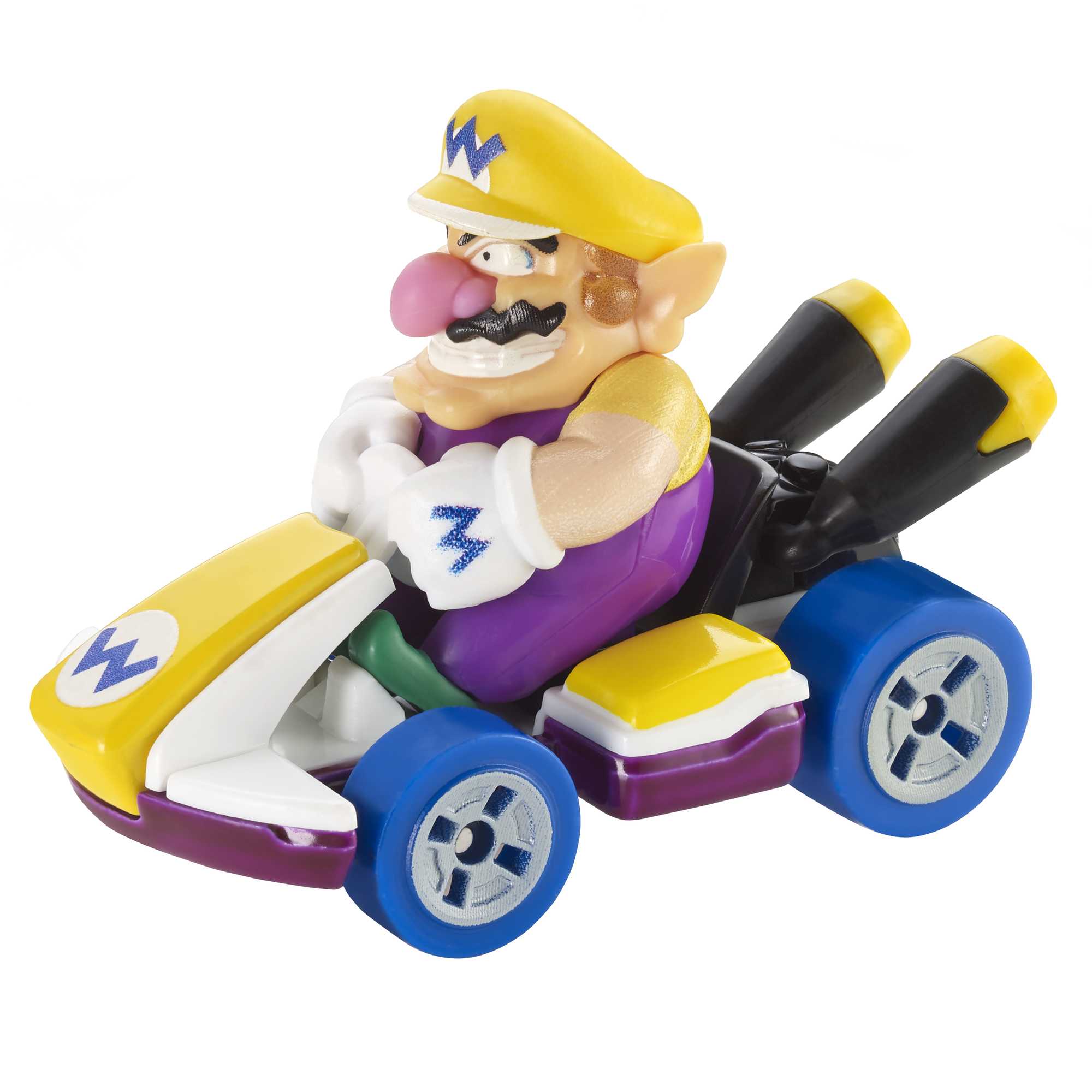 Hot Wheels Mario Kart Vehículo de Juguete Wario Estándar Kart