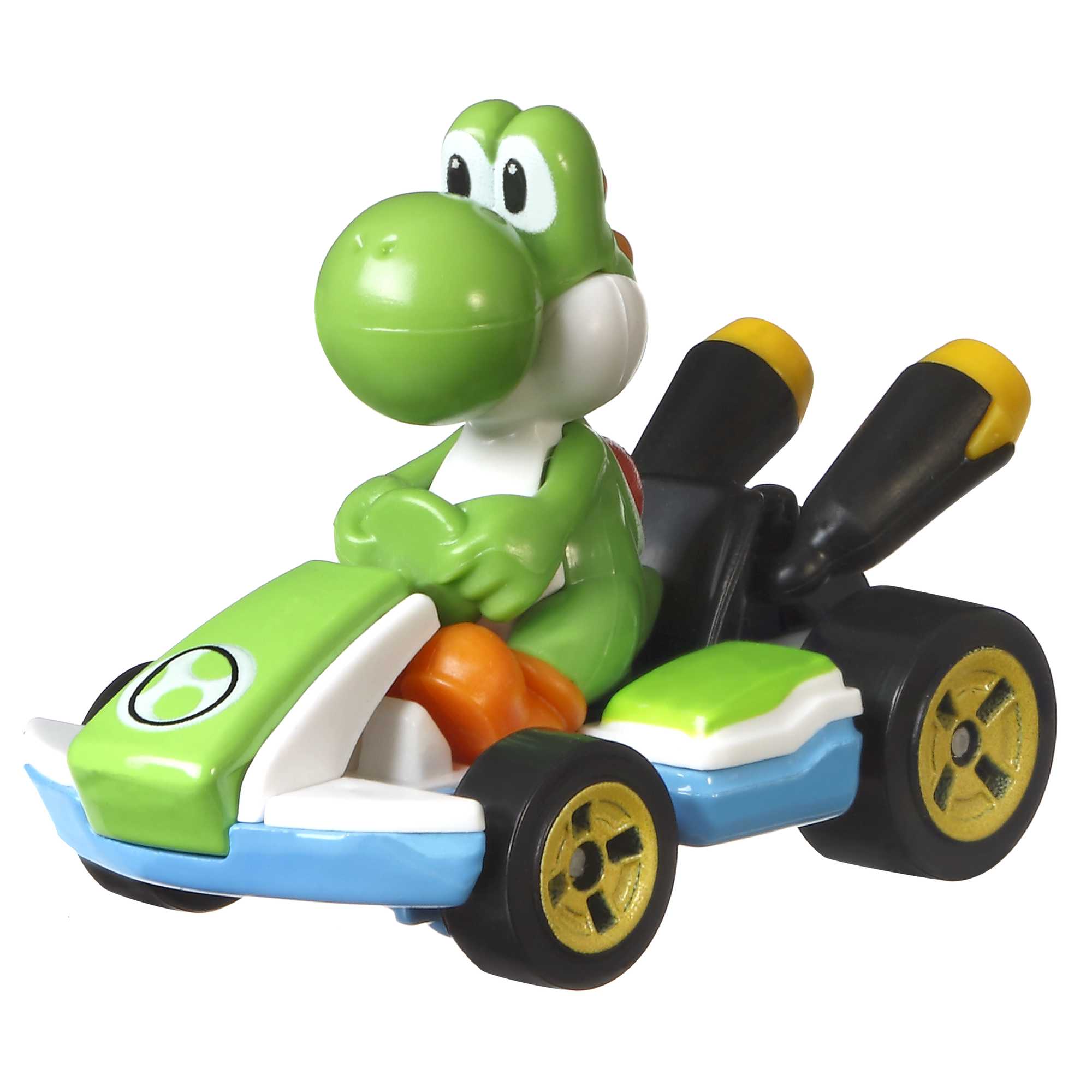 Hot Wheels Mario Kart Vehículo de Juguete Yoshi Estándar Kart - Image 2