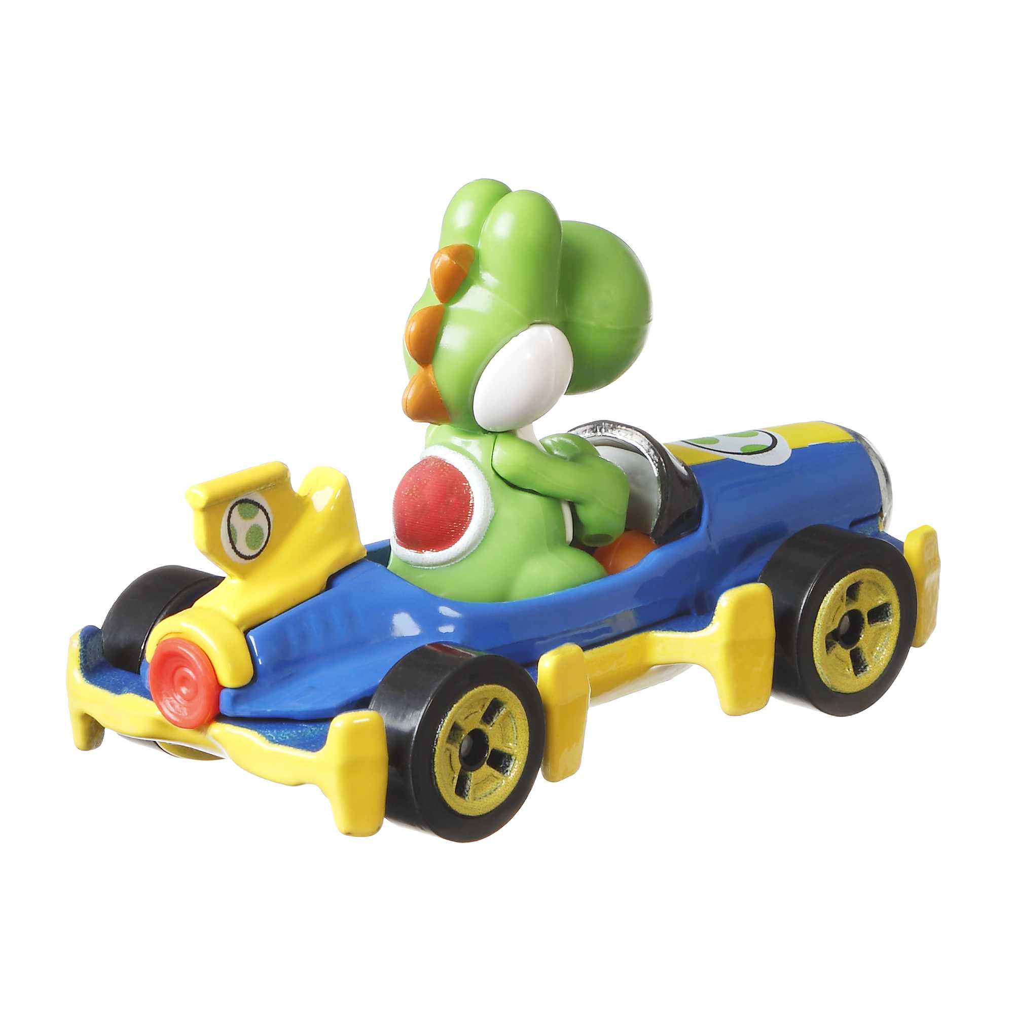 Hot Wheels Mario Kart Vehículo de Juguete Yoshi Mach 8 - Image 3