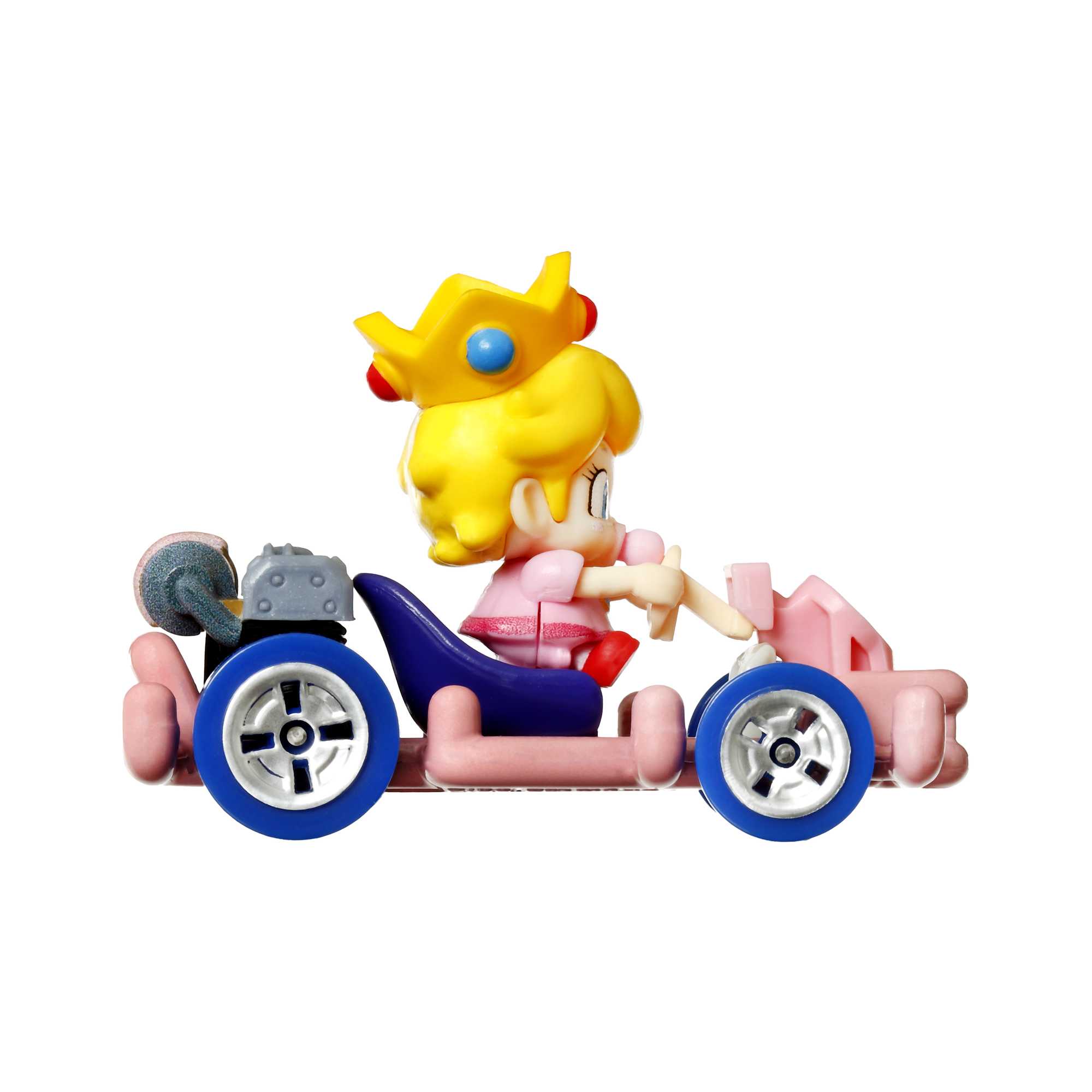 Hot Wheels Mario Kart Veículo de Brinquedo Baby Peach Pipe Frame - Image 4