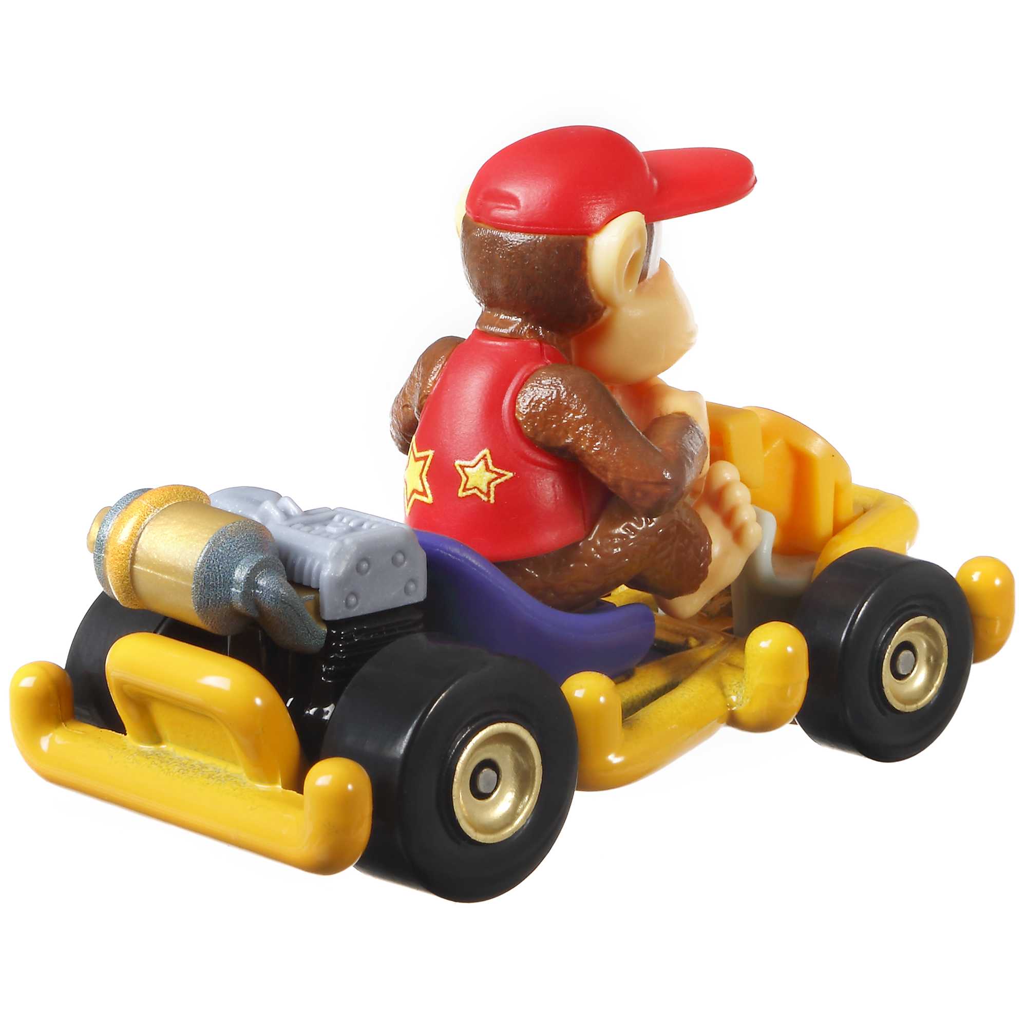 Hot Wheels Mario Kart Veículo de Brinquedo Diddy Kong Pipe Frame - Image 3