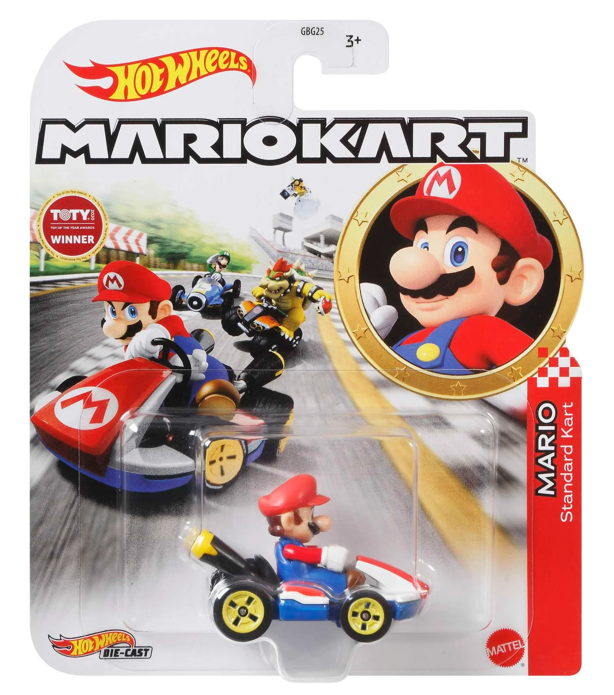 Hot Wheels Mario Kart Veículo de Brinquedo Kart Padrão Mario - Image 4