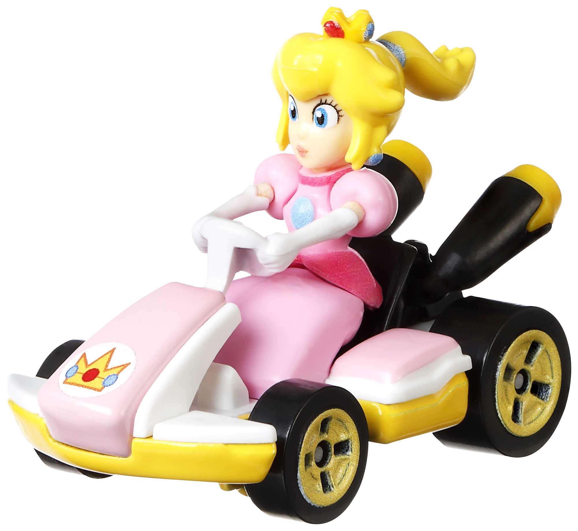 Hot Wheels Mario Kart Veículo de Brinquedo Kart Padrão Princesa Peach
