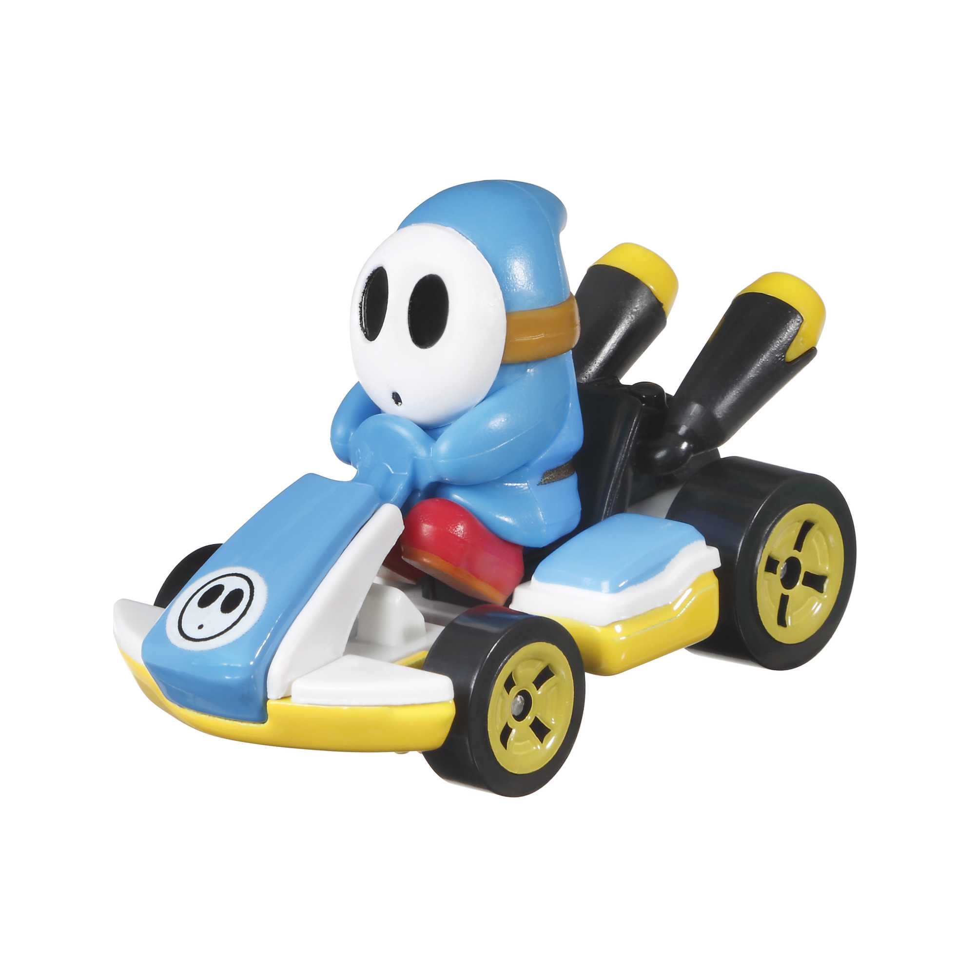 Hot Wheels Mario Kart Veículo de Brinquedo Kart Padrão Shy Guy Azul Claro - Image 2