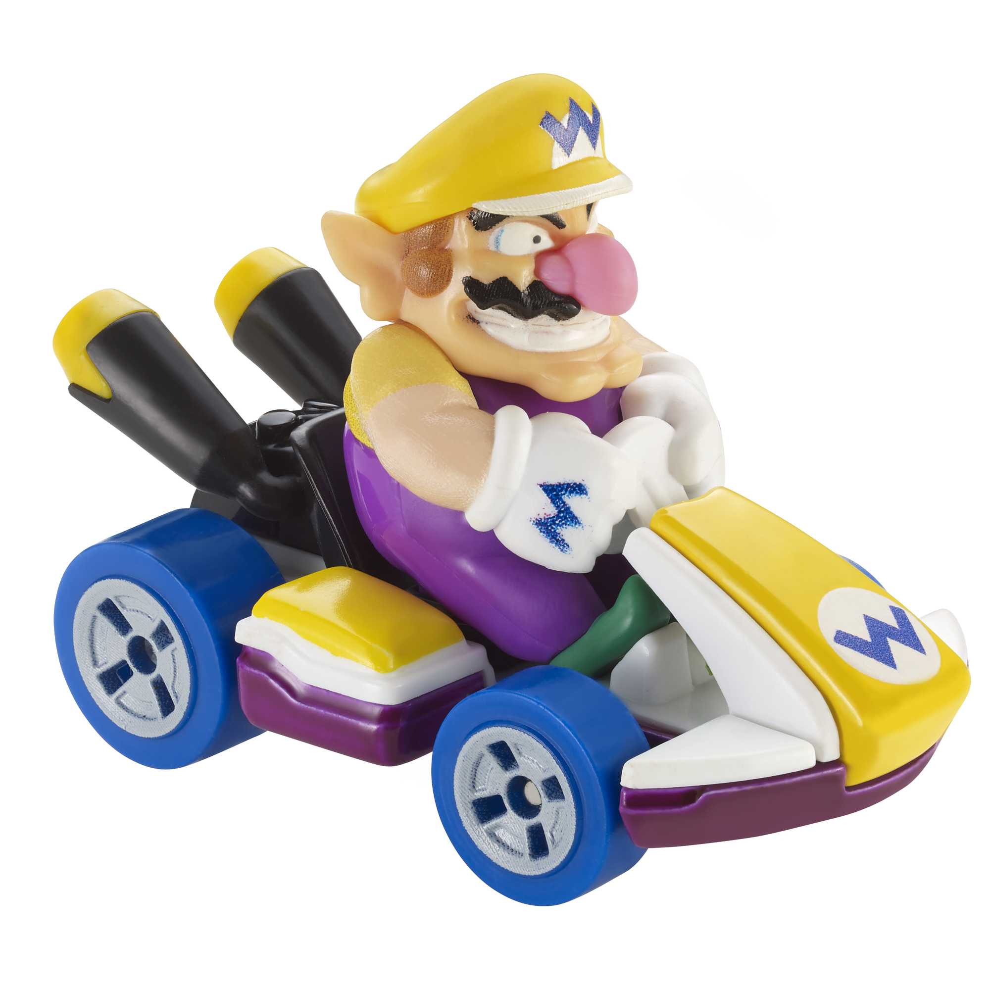 Hot Wheels Mario Kart Veículo de Brinquedo Kart Padrão Wario - Image 3