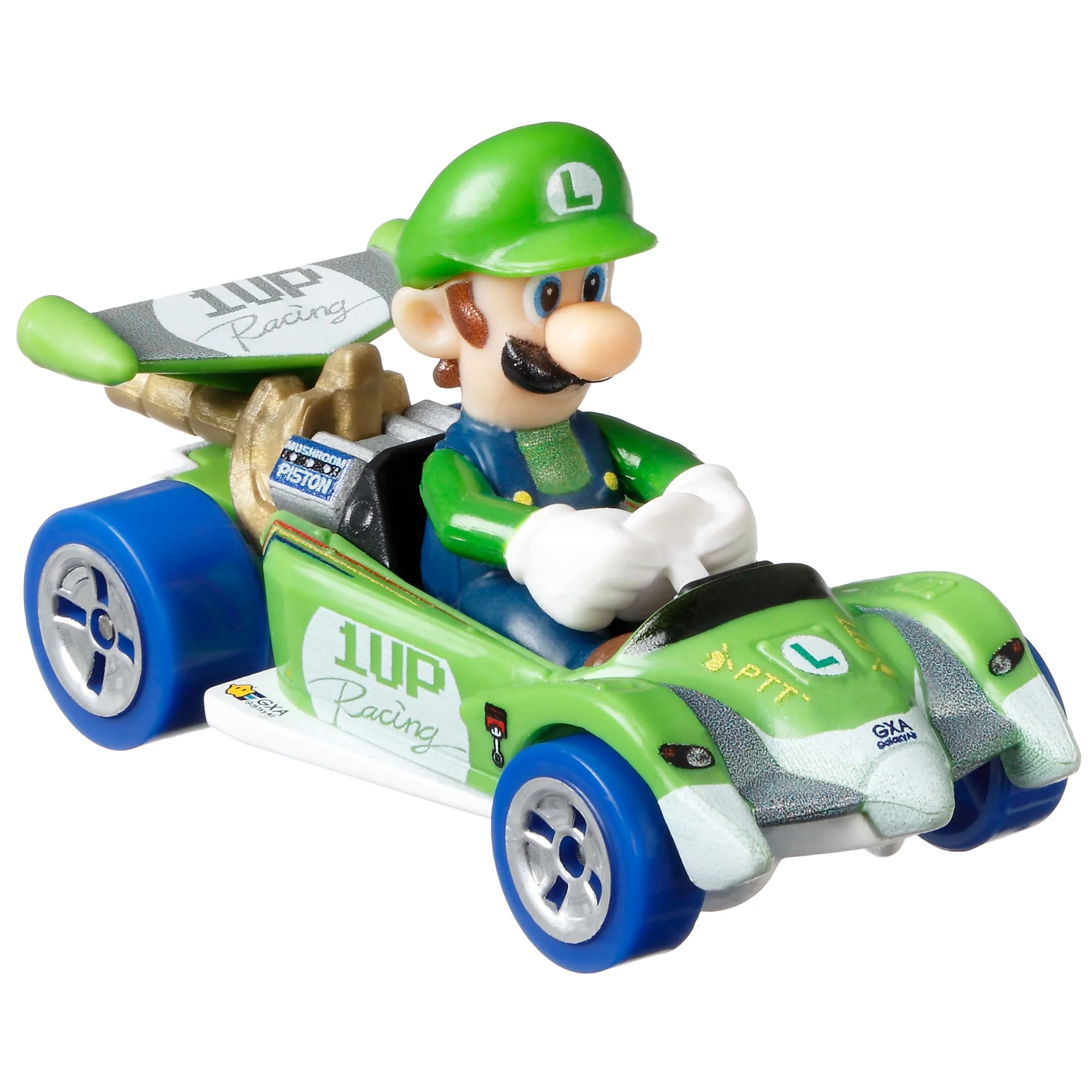 Hot Wheels Mario Kart Veículo de Brinquedo Luigi Circuito Especial - Image 2