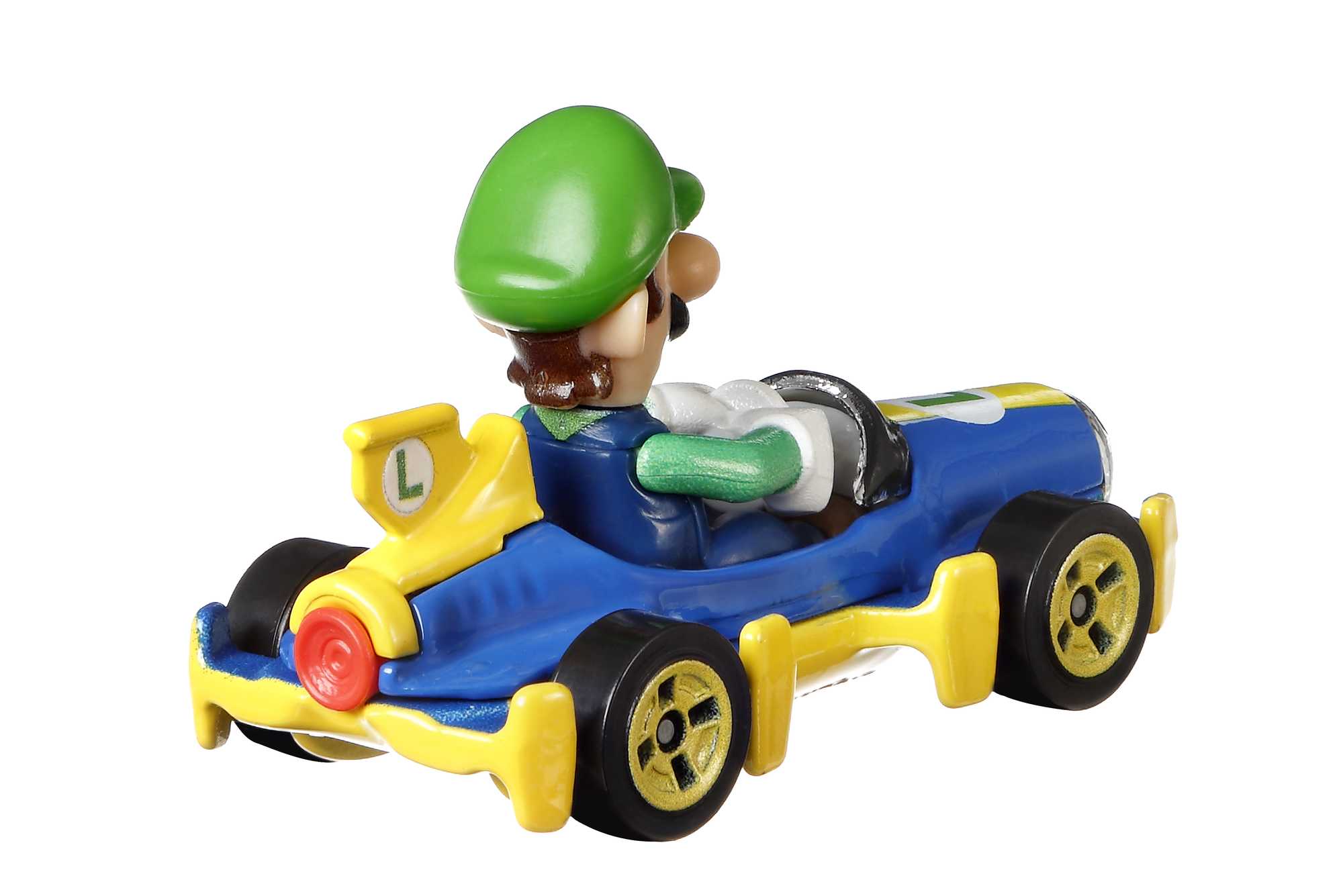 Hot Wheels Mario Kart Veículo de Brinquedo Luigi Mach 8 - Image 4
