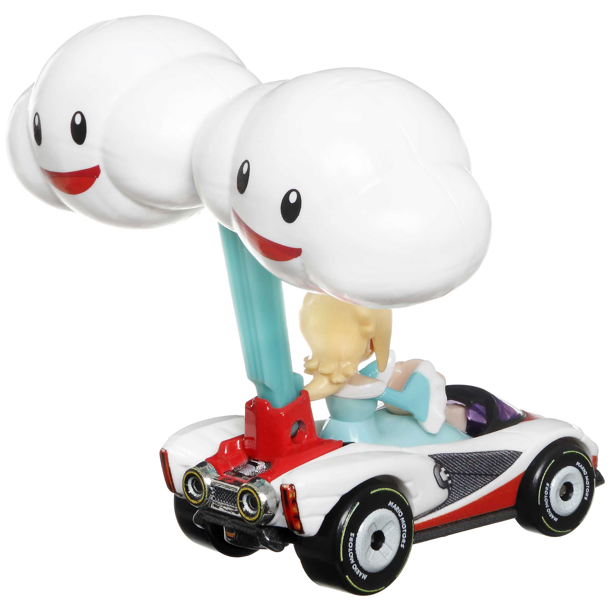 Hot Wheels Mario Kart Veículo de Brinquedo Rosalina P-Wing com Cloud Glider - Image 4