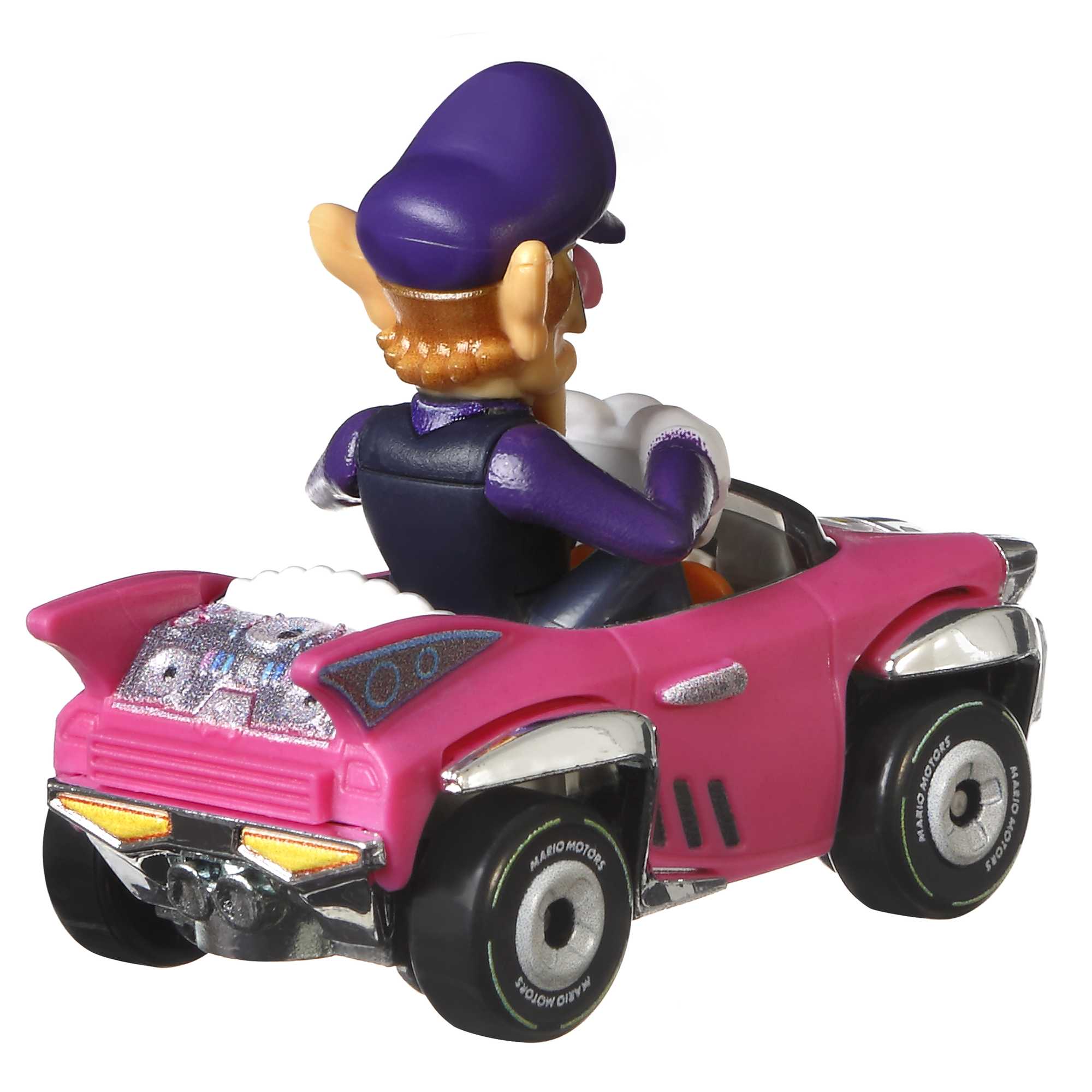 Hot Wheels Mario Kart Veículo de Brinquedo Waluigi Badwagon - Image 2