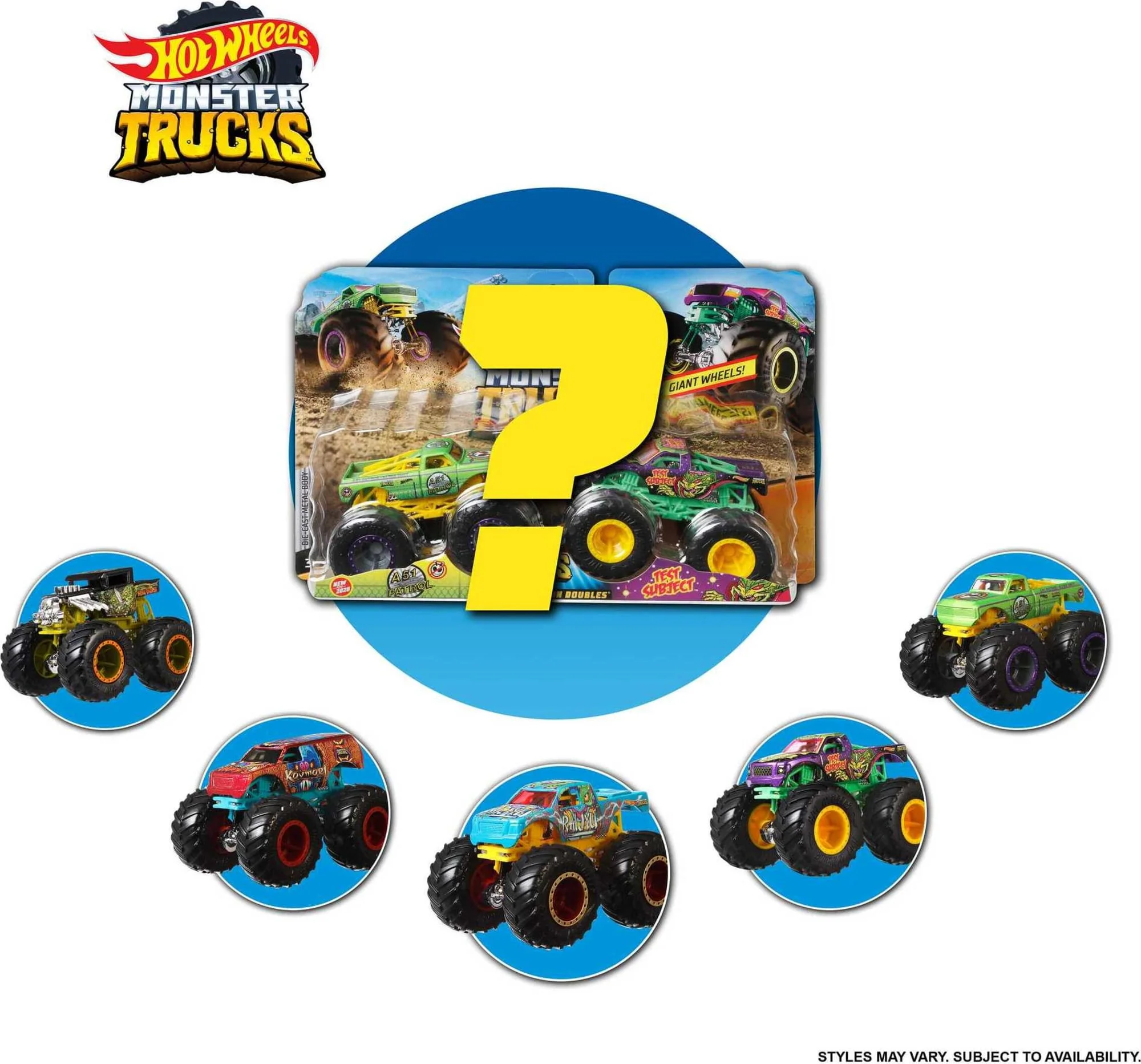 Hot Wheels Monster Trucks Demolition Doubles, 2-Pack Of 1:64 Scale Toy Trucks - Image 3