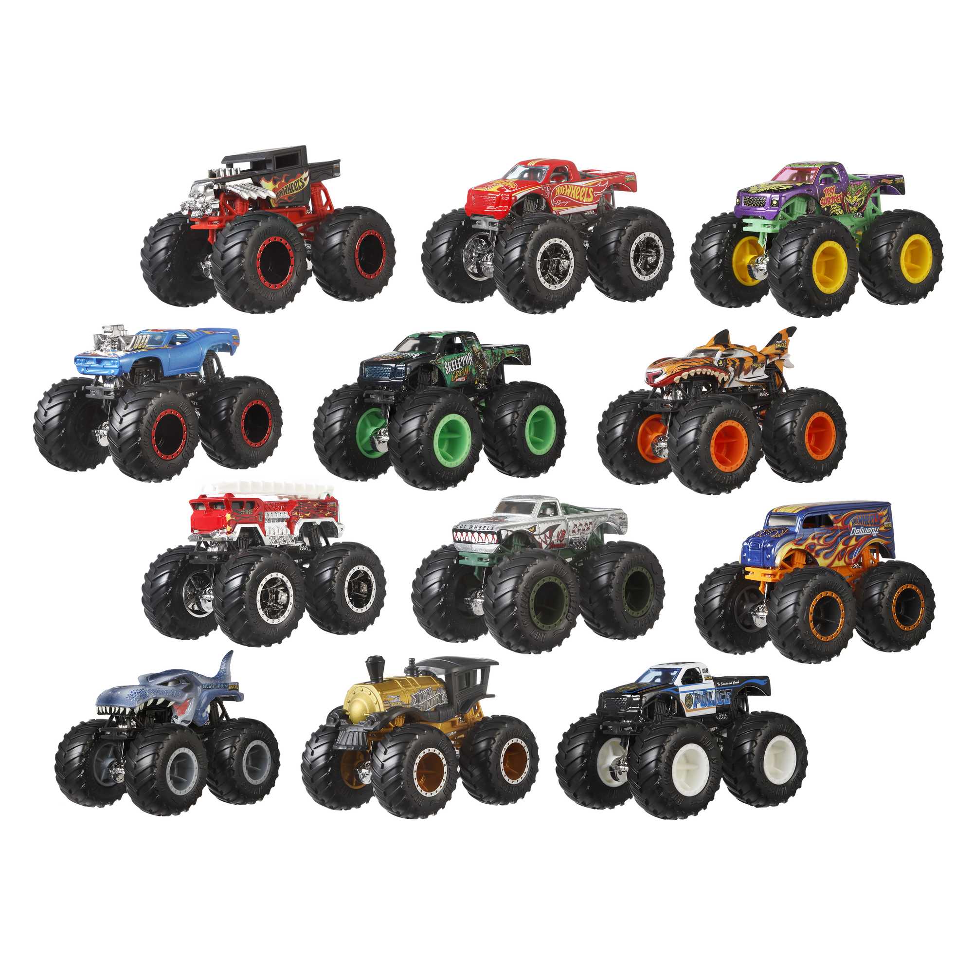 Hot Wheels Monster Trucks Assortiment 12 Véhicules Chaos Ultime - Image 2