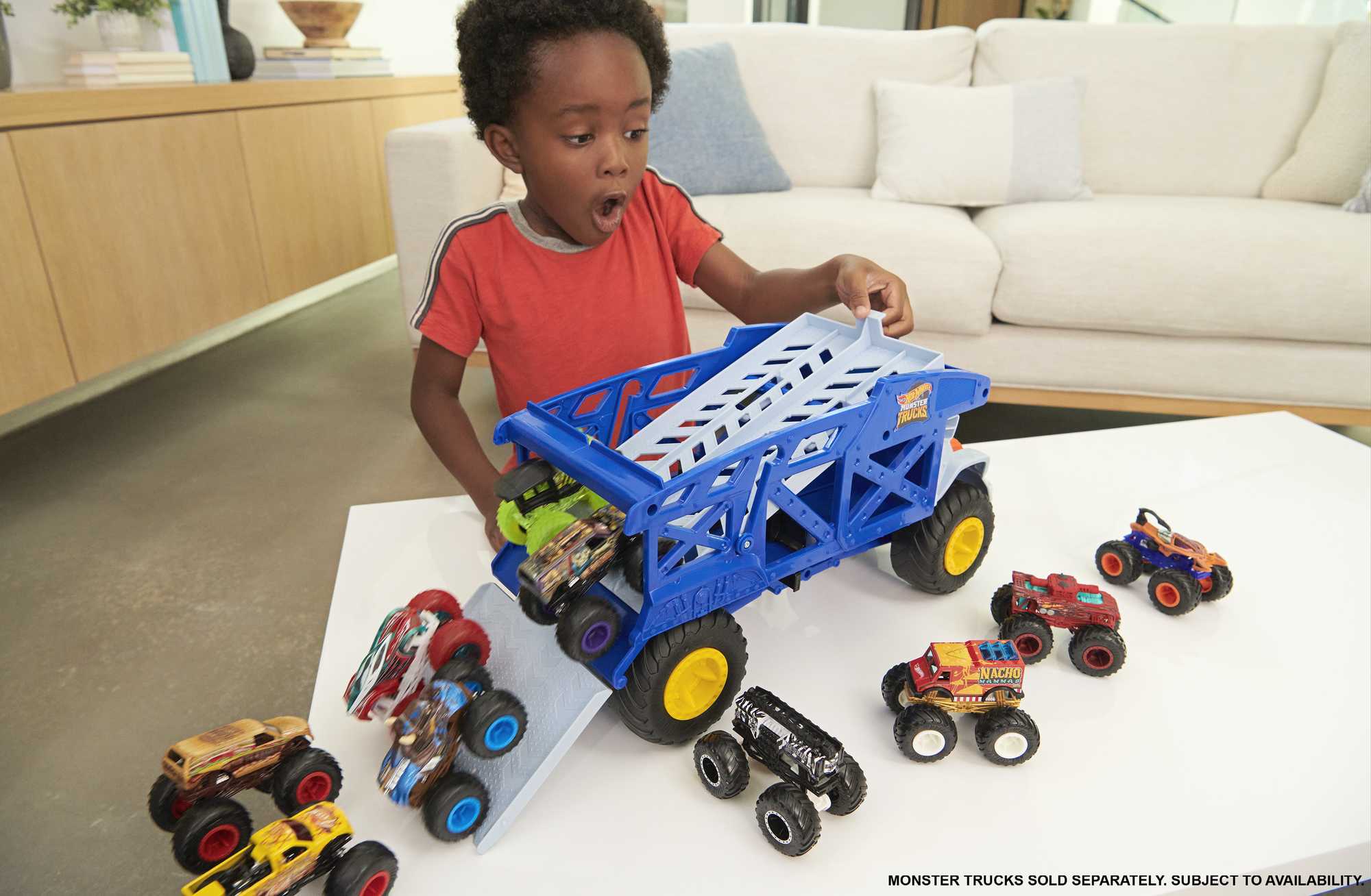 Hot Wheels  Monster Trucks  Rhino Transporteur Monstre - Image 2