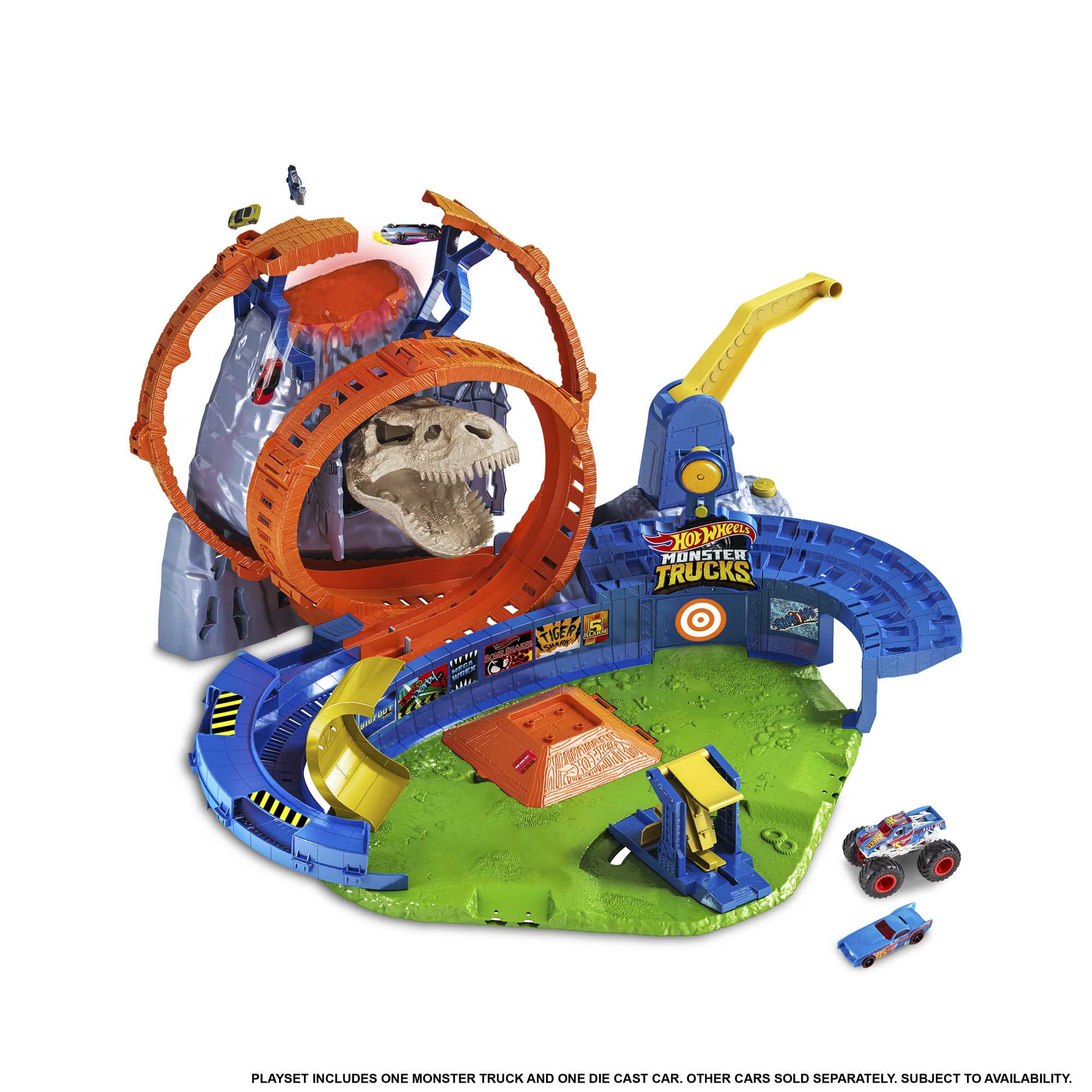 Hot Wheels Monster Trucks Le Volcan du T-Rex - Image 4