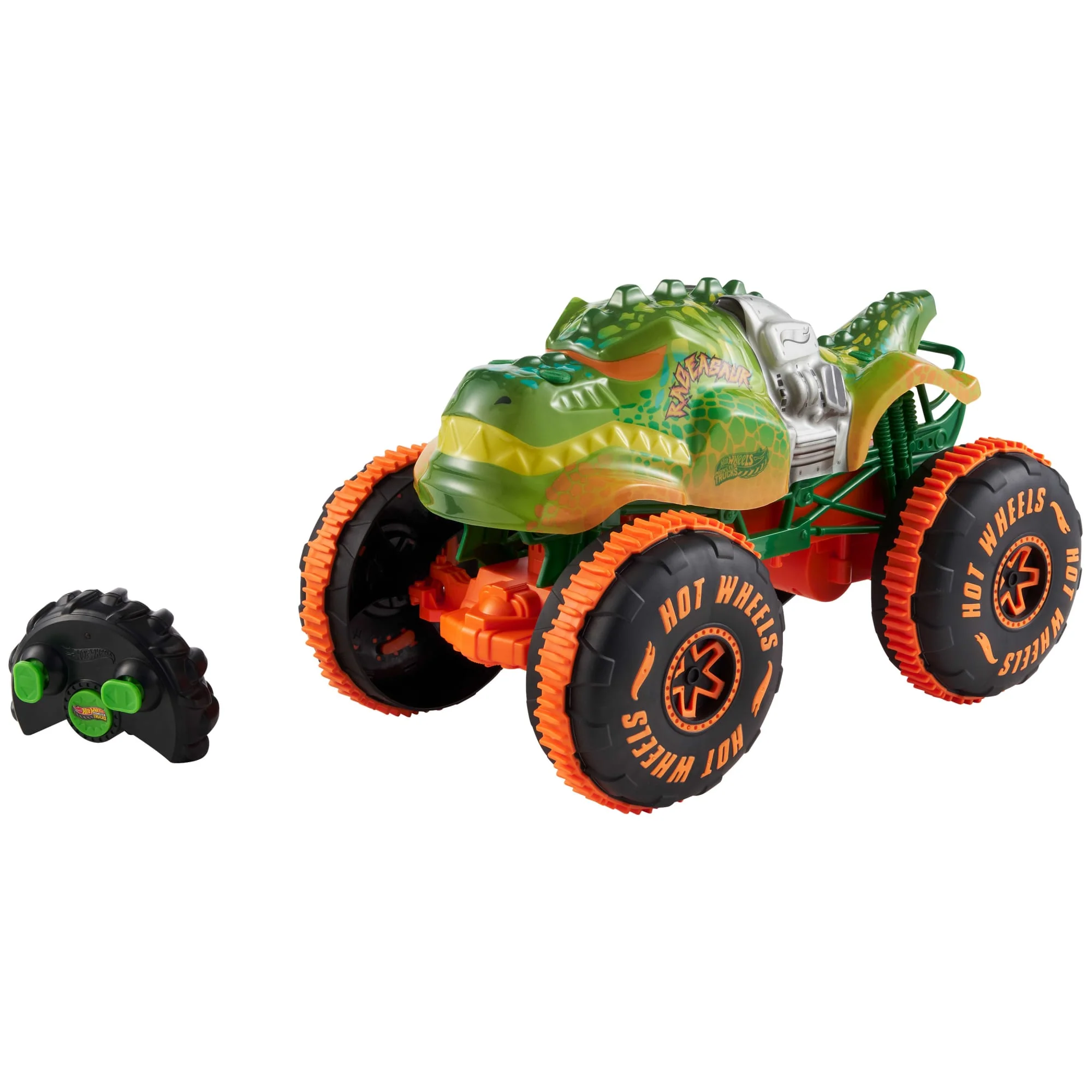 Hot Wheels Monster Trucks RC Rageasaur, Battery-Powered Remote-Control Toy Truck in 1:15 Scale - Image 2
