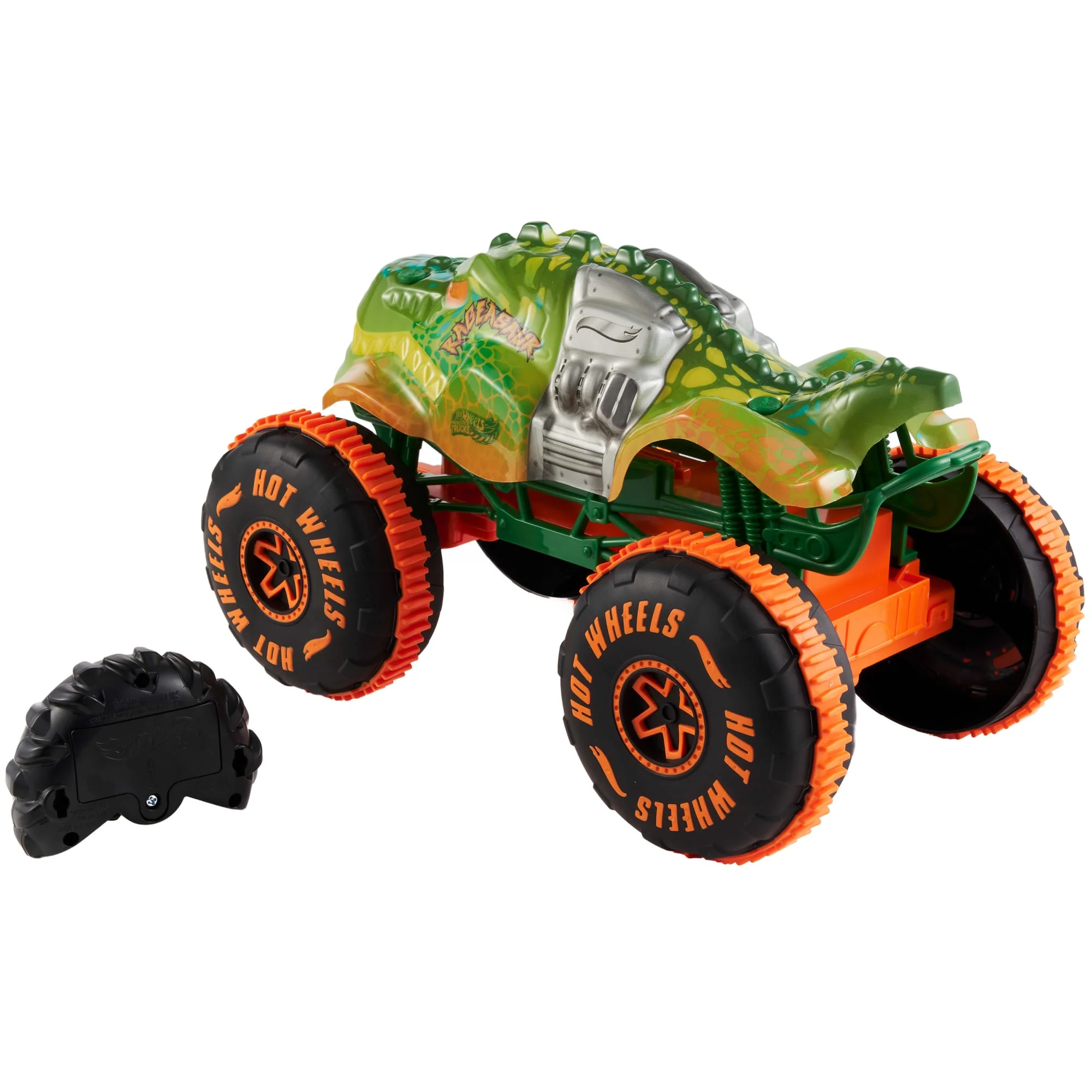 Hot Wheels Monster Trucks RC Rageasaur, Battery-Powered Remote-Control Toy Truck in 1:15 Scale - Image 3