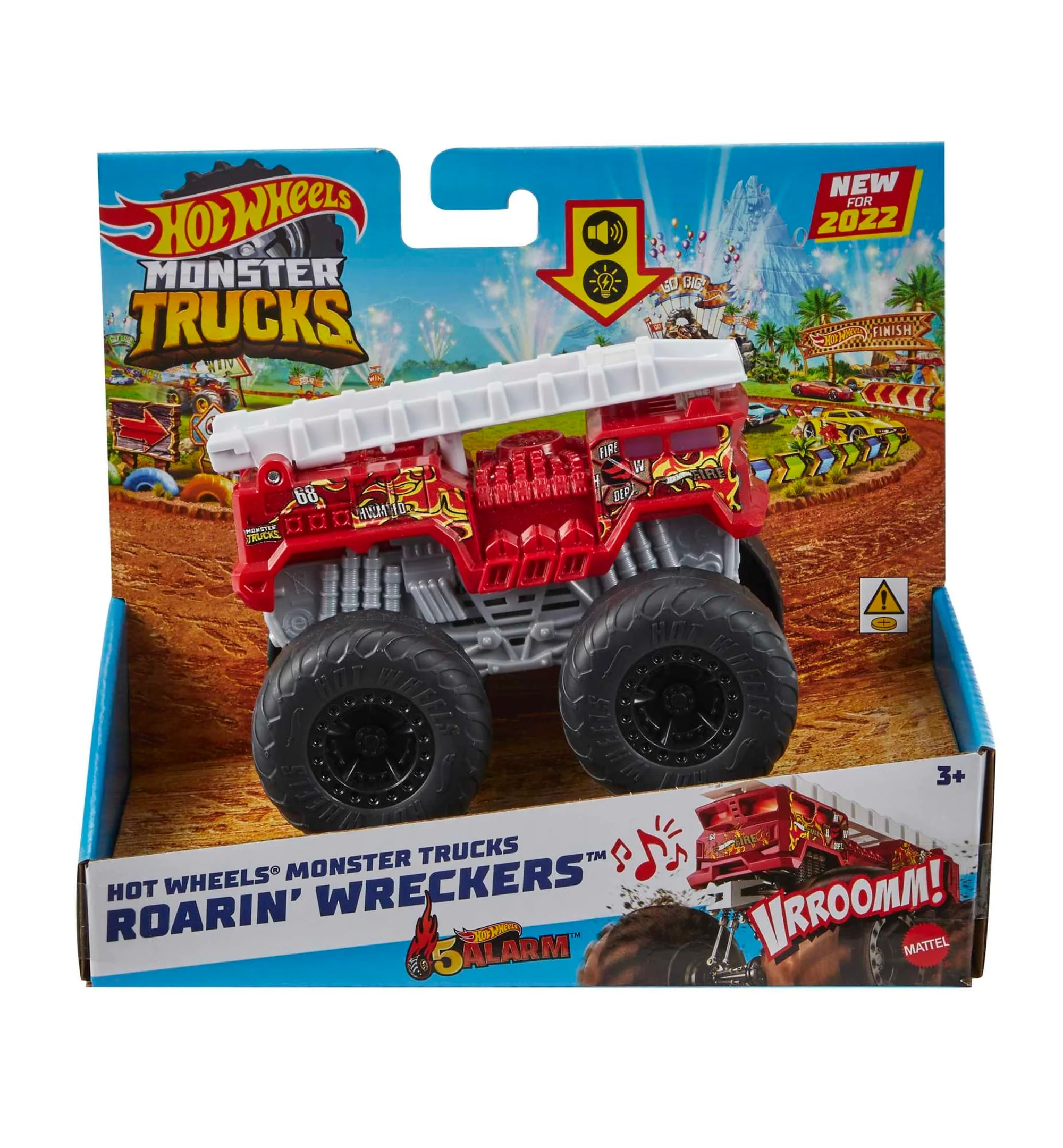 Hot Wheels Monster Trucks Roarin' Wreckers 5 Alarm - Image 2