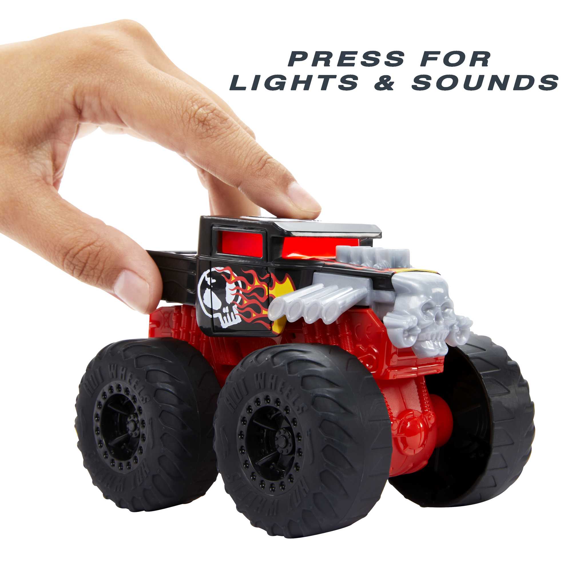 Hot Wheels Monster Trucks Roarin' Wreckers Bone Shaker - Image 3