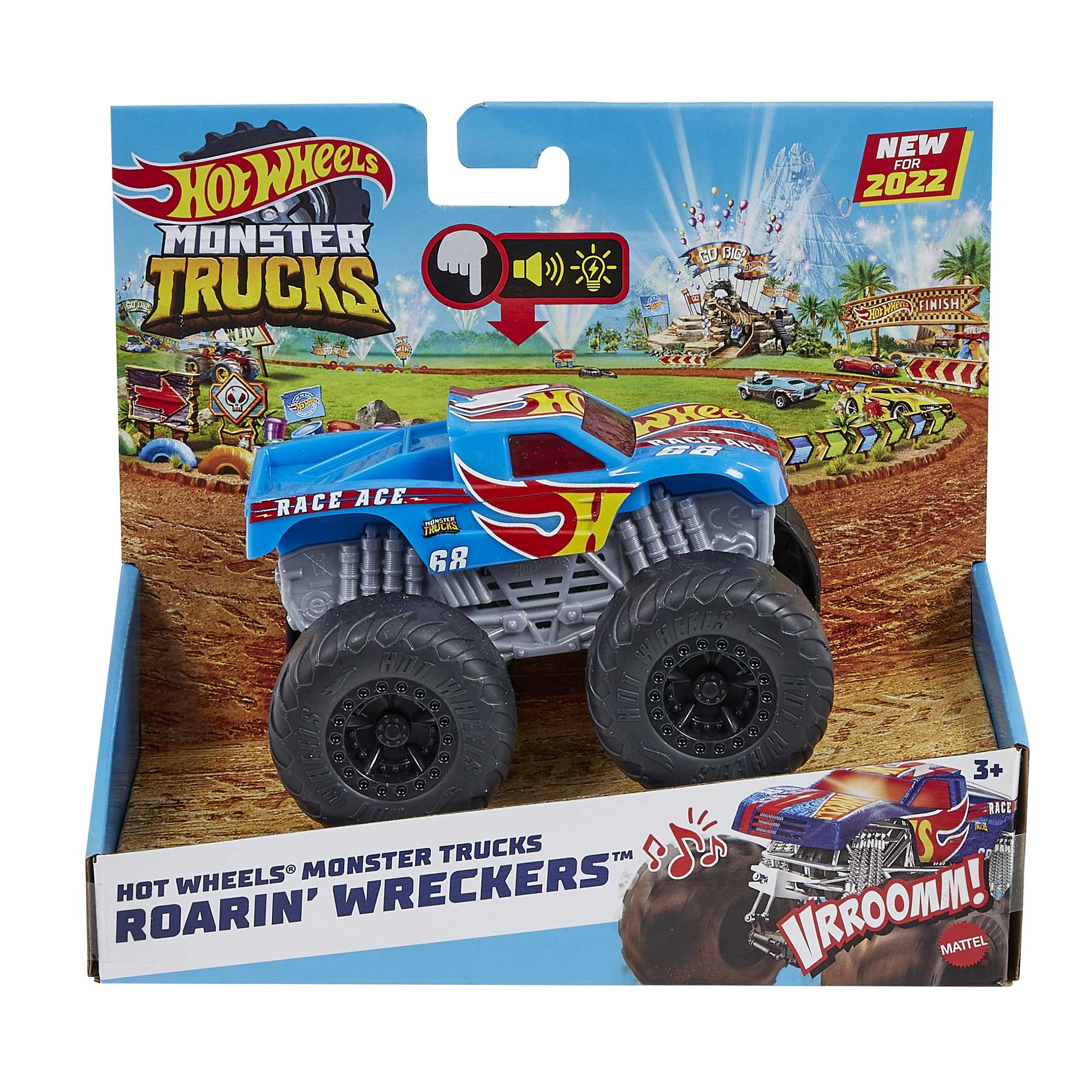Hotwheels®-Monster Trucks-Véhicule Race Ace Sons et Lumières - Image 6