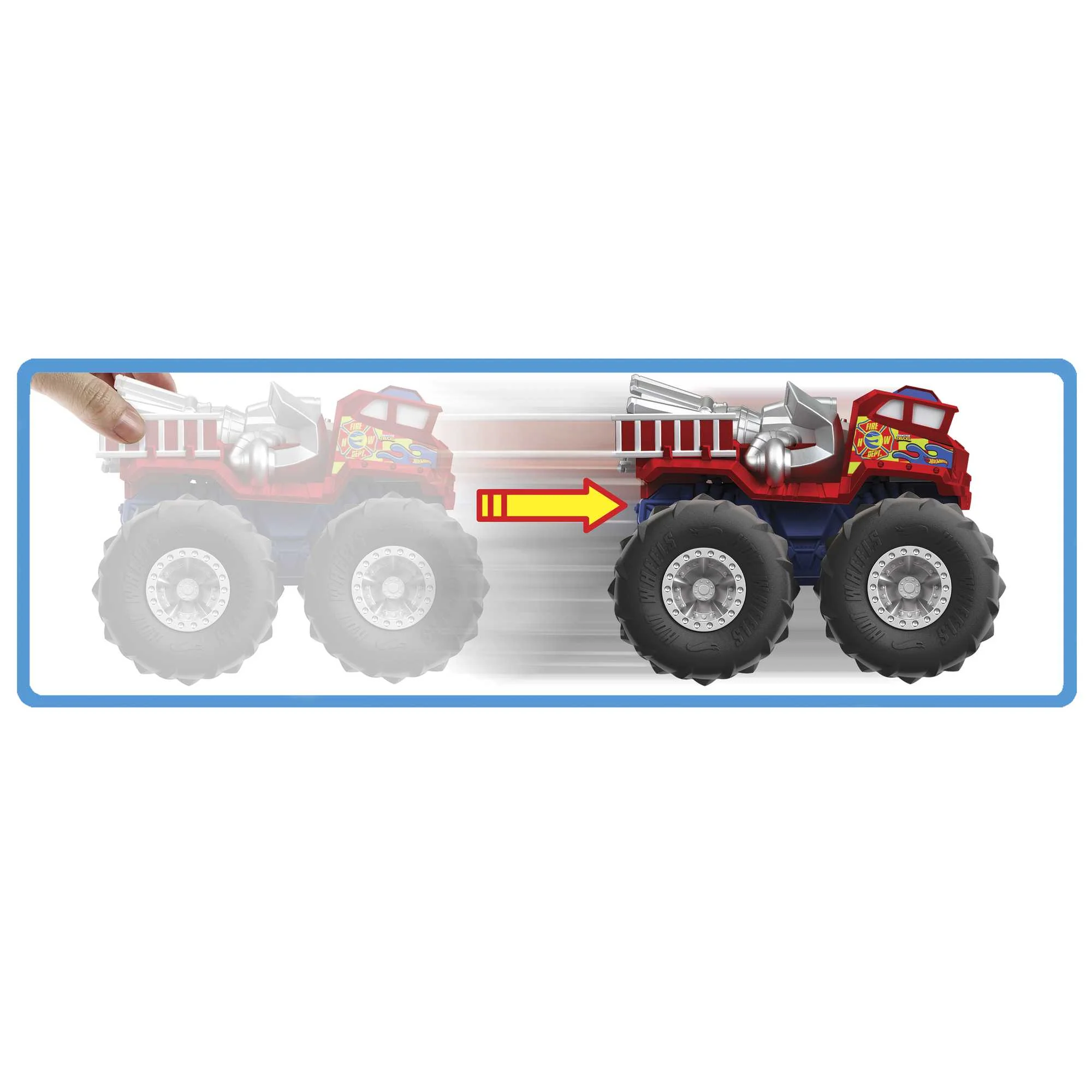 Hot Wheels Monster Trucks Vehículo de Juguete 1:43 Llantas Todo Terreno 5 Alarm - Image 4
