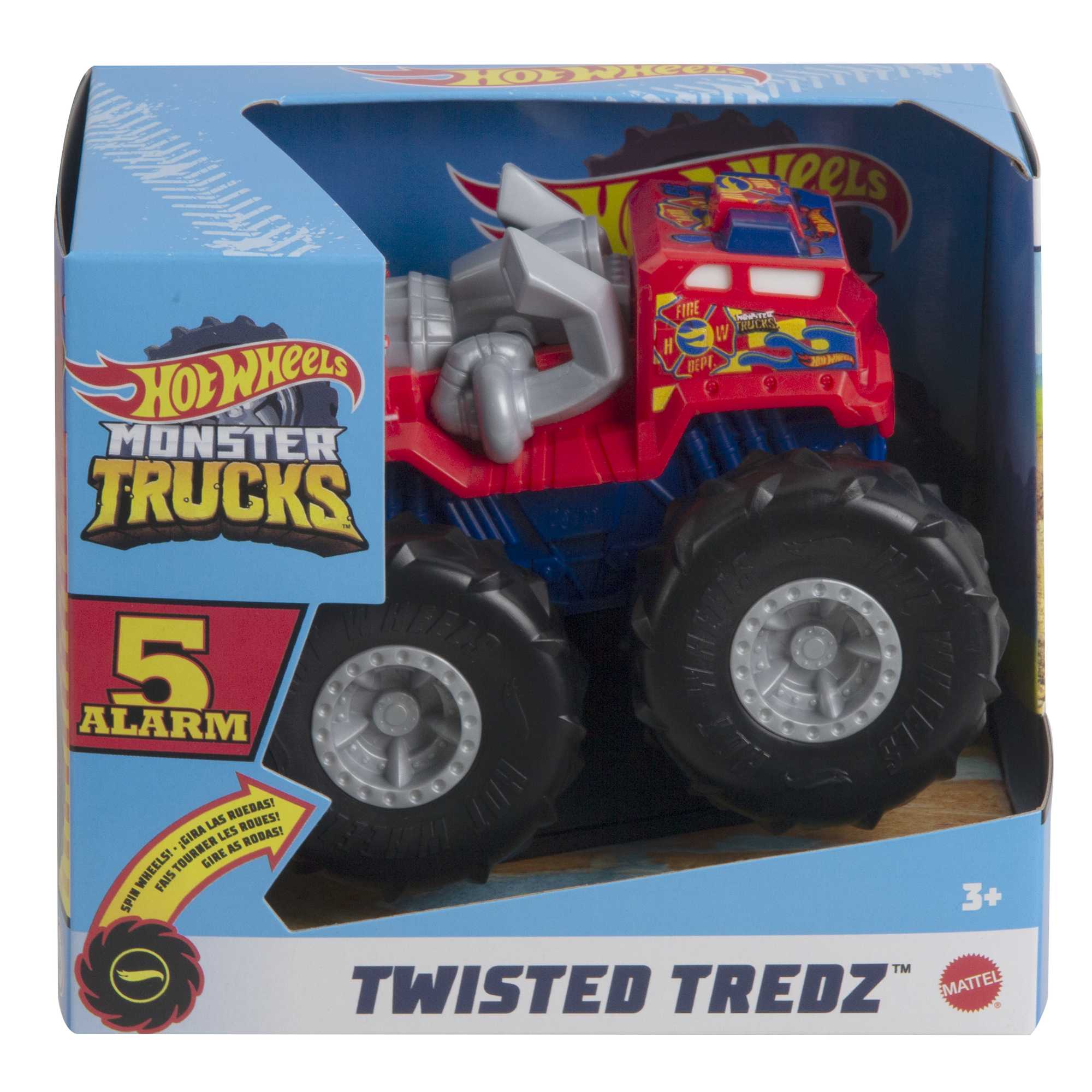 Hot Wheels Monster Trucks Vehículo de Juguete 1:43 Llantas Todo Terreno 5 Alarm - Image 5