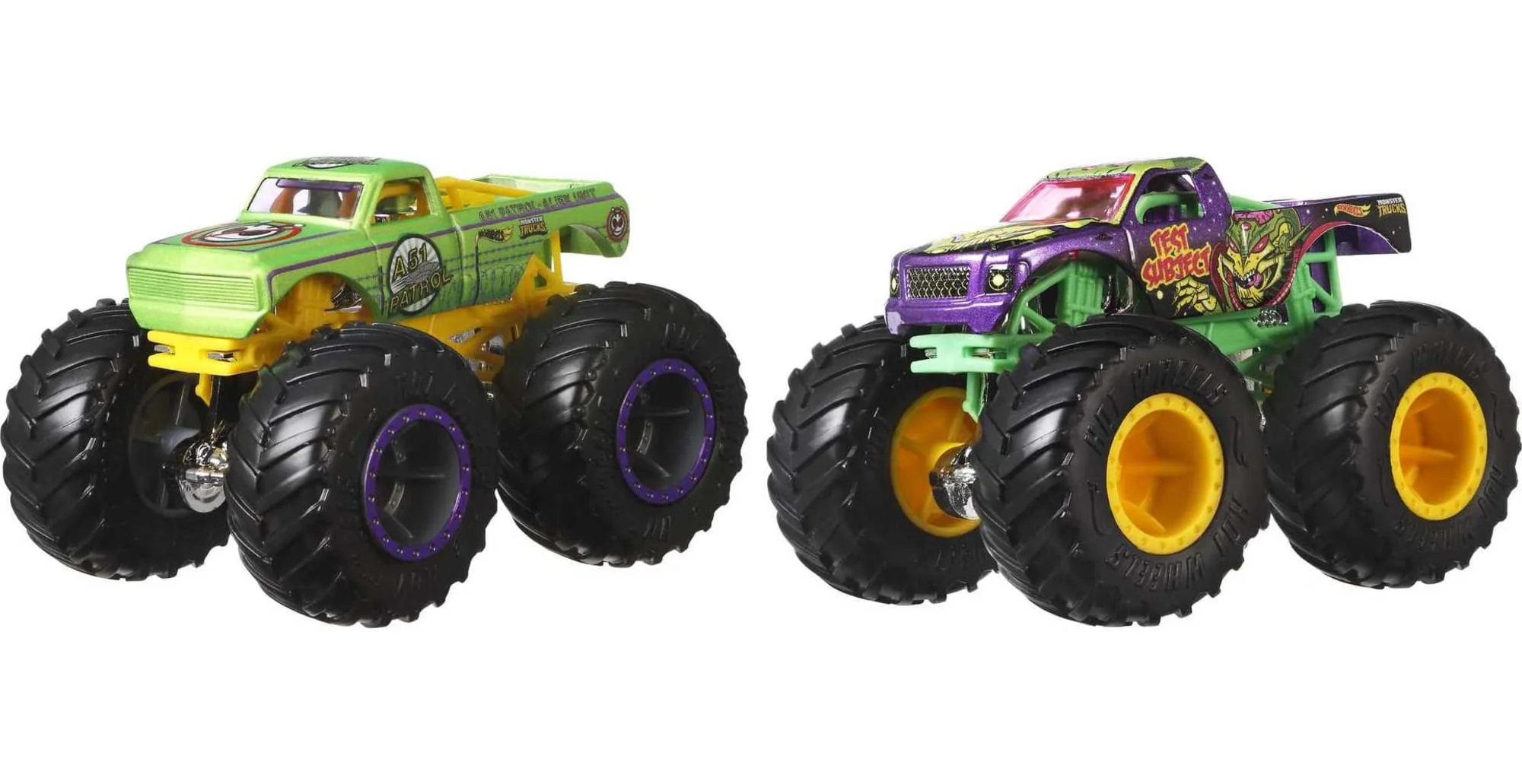Hot Wheels Monster Trucks Vehículo de Juguete Paquete Sorpresa de 2 Autos Escala 1:64 - Image 3
