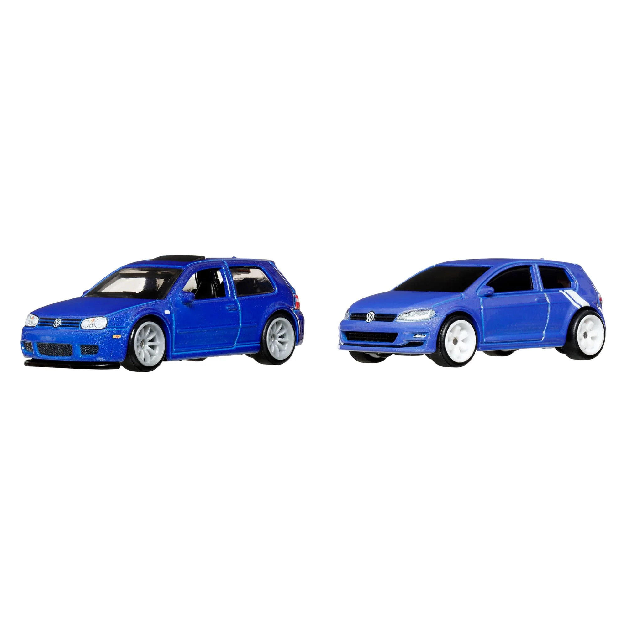 Hot Wheels Premium Kultowe auta 2-pak VW Golf R32 (2004) + Volkswagen Golf Mk7 Samochody 1:64 Zestaw autek Zabawki 3+ - Image 5