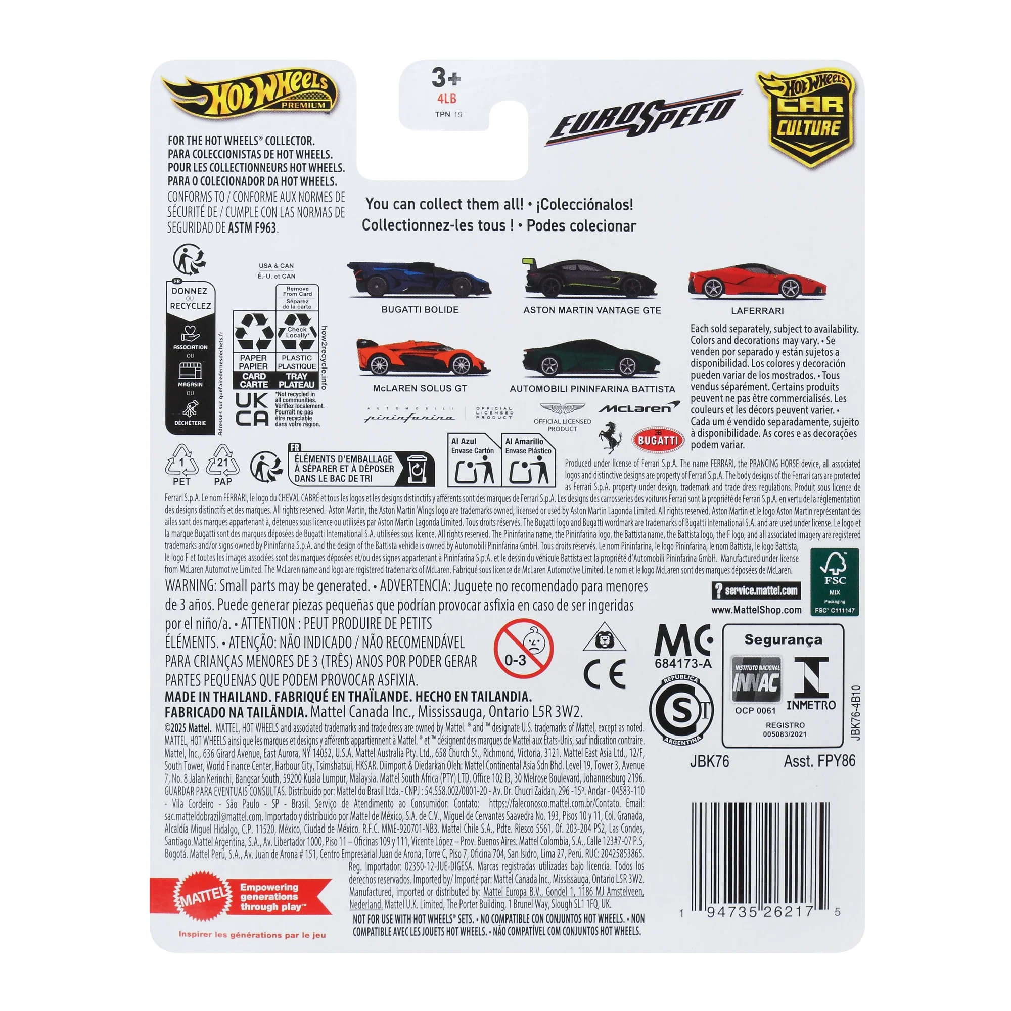 Hot Wheels Car Culture Premium 1:64 Scale Die-Cast Toy Aston Martin Vantage Gte For Collectors - Image 5