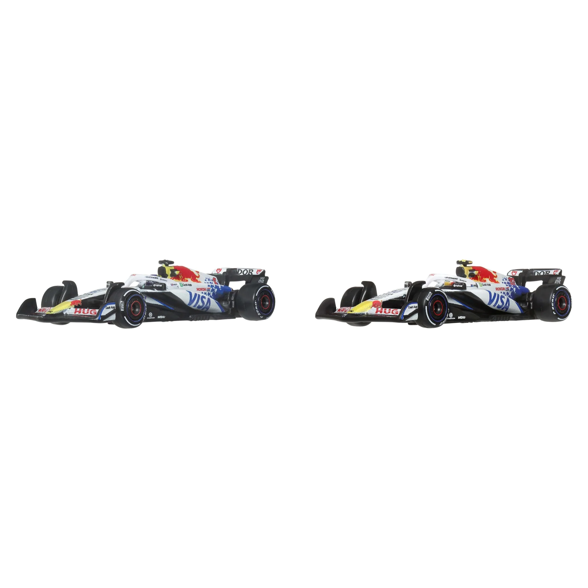 Hot Wheels Premium Visa Cash App Racing Bulls Formula One Team 2-Pack With Lawson & Hadjar Racecars - Image 2